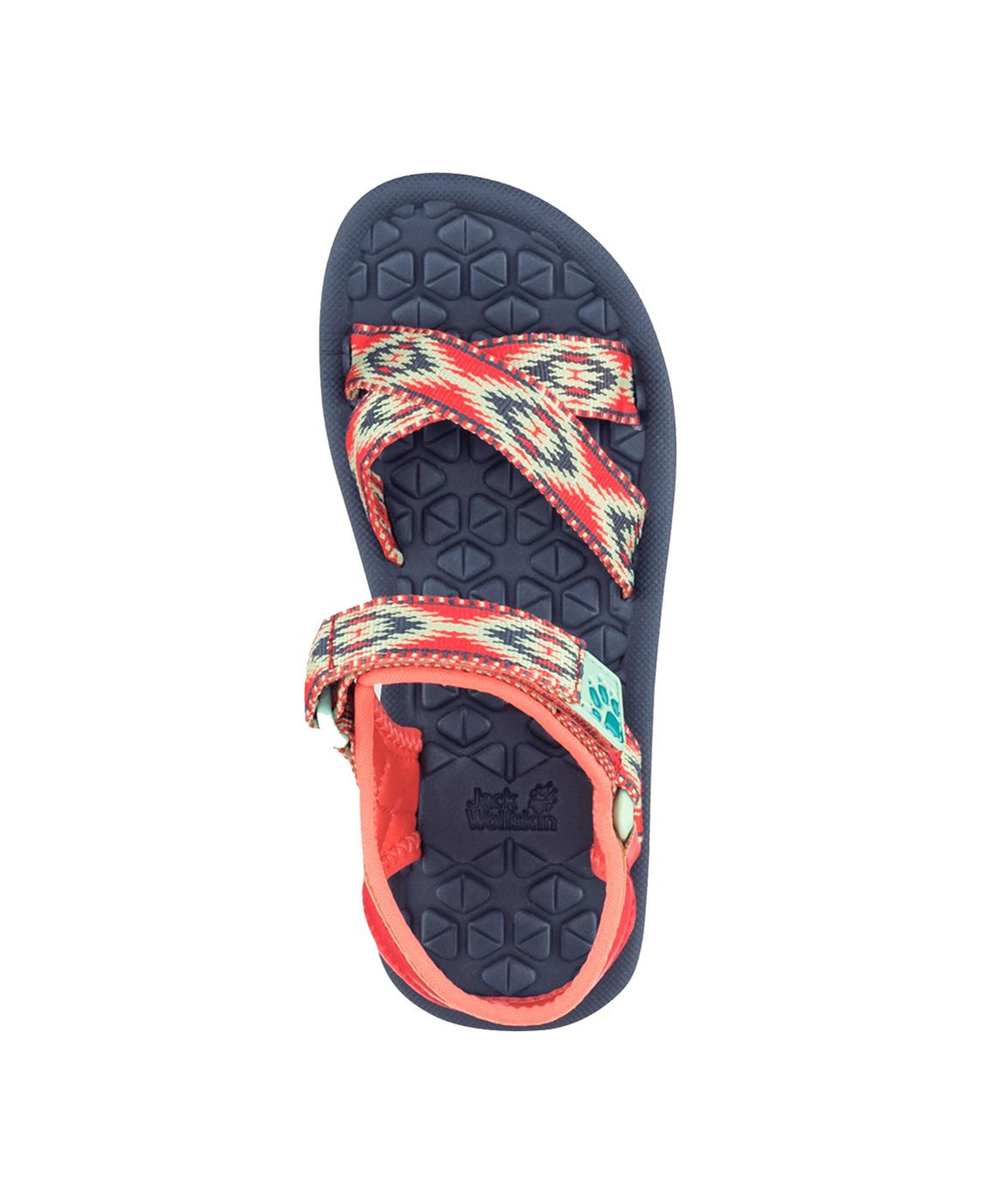 Jack Wolfskin Unisex Çocuk Sandalet Zulu K Kırmızı/Mavi
