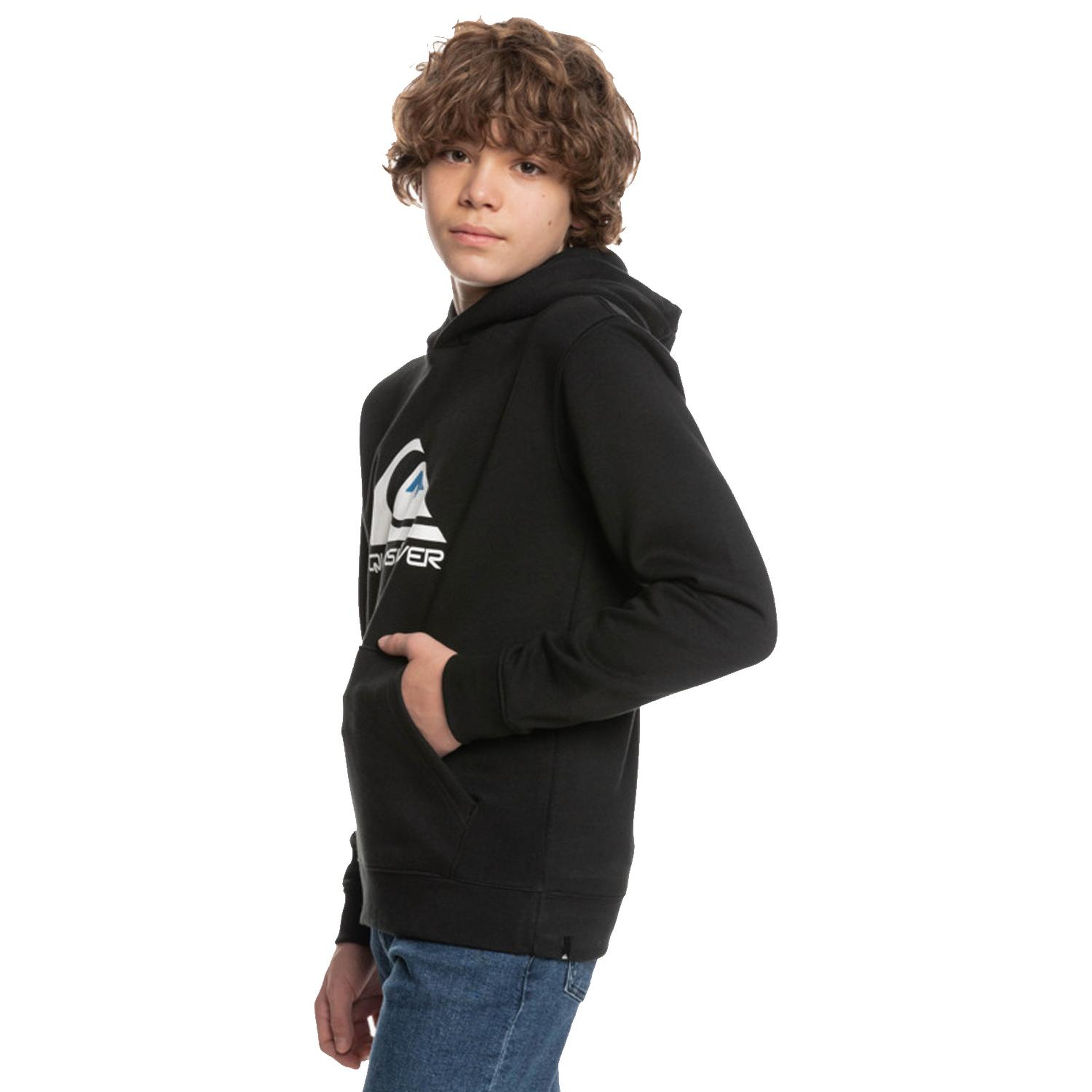 Quiksilver Big Logo Youth Erkek Çocuk Sweatshirt Siyah