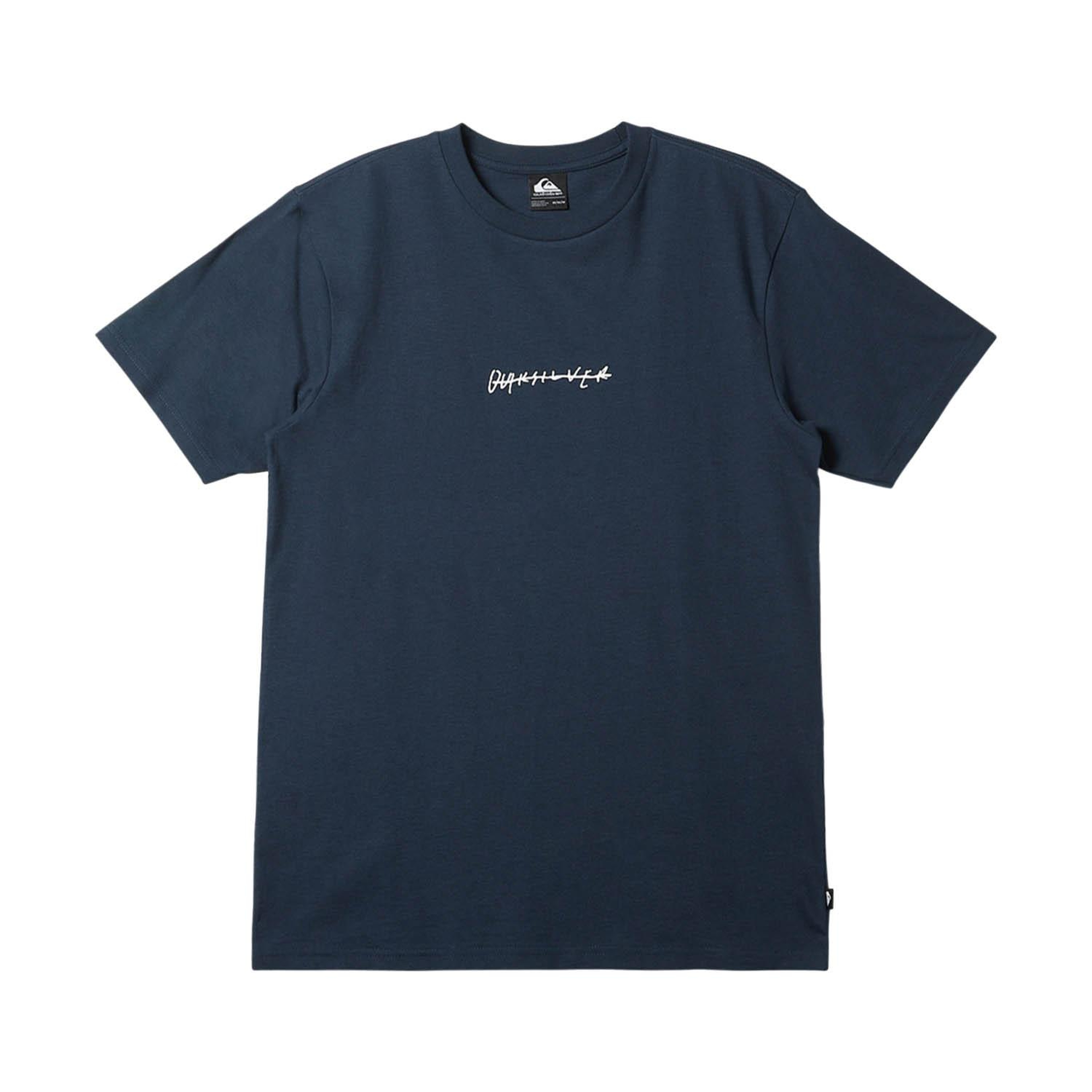 Quiksilver Qs Rushed Logo Dna Erkek Mavi Tişört