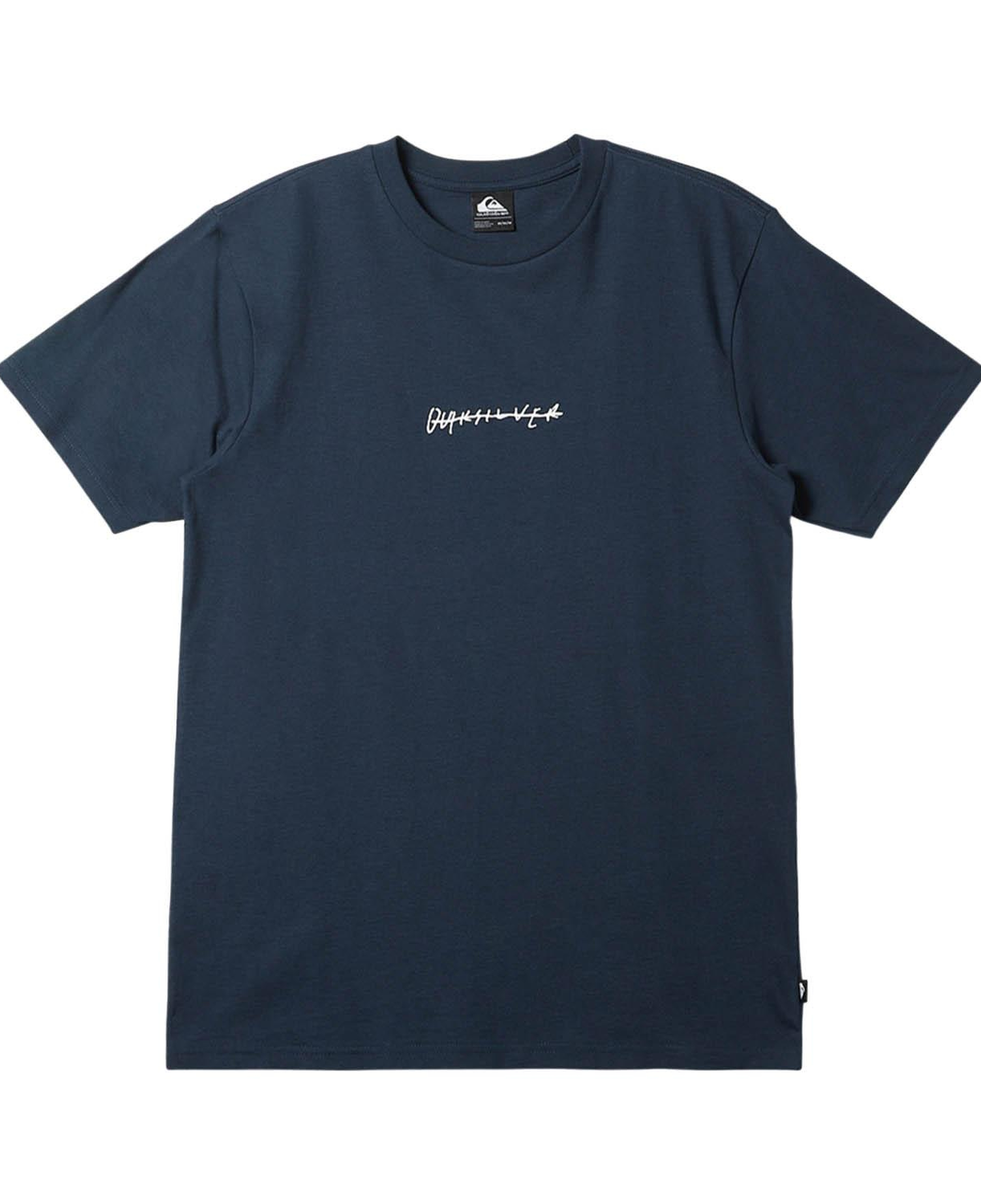 Quiksilver Qs Rushed Logo Dna Erkek Mavi Tişört