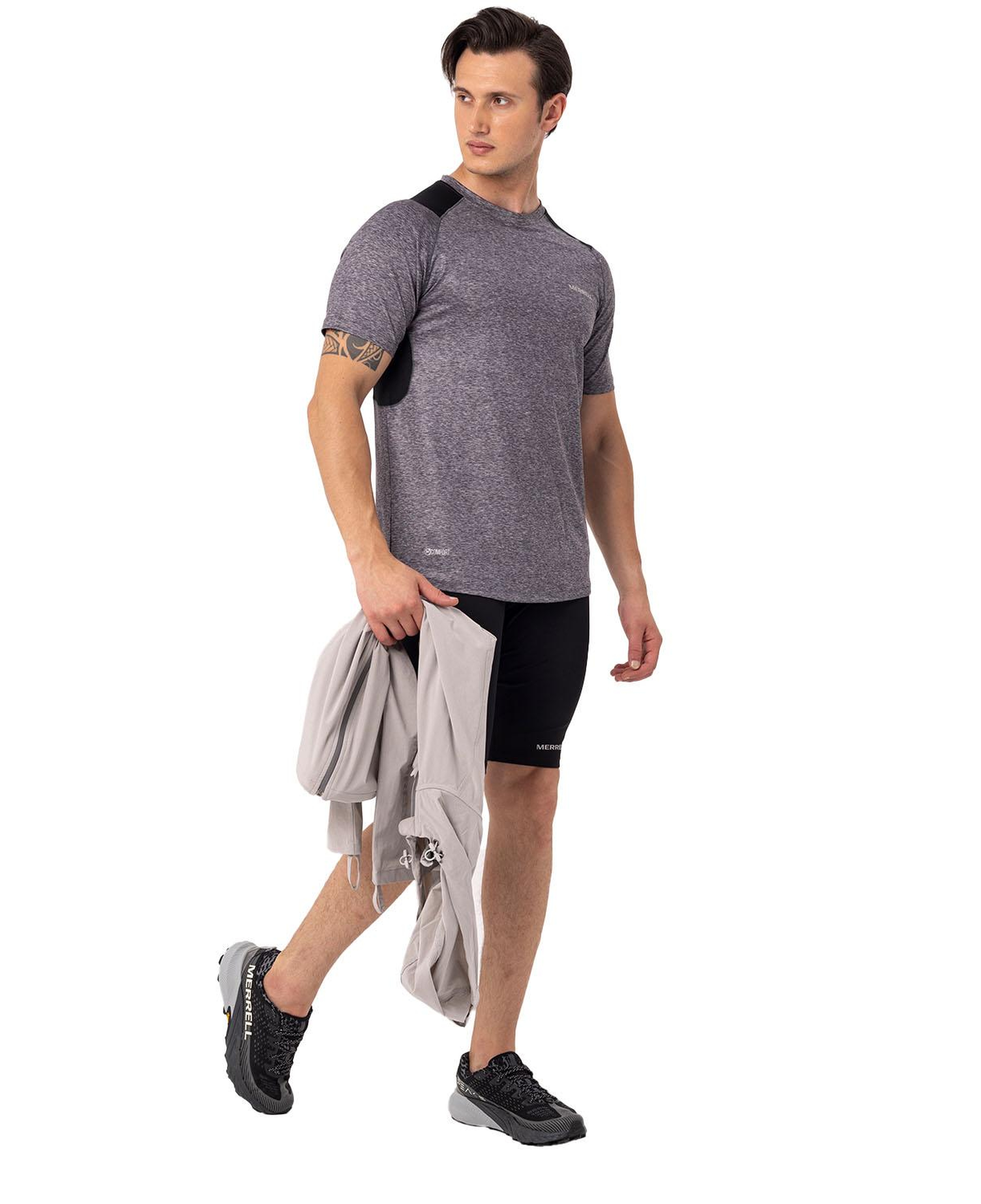 Merrell Till Erkek Gri Koşu Tişört