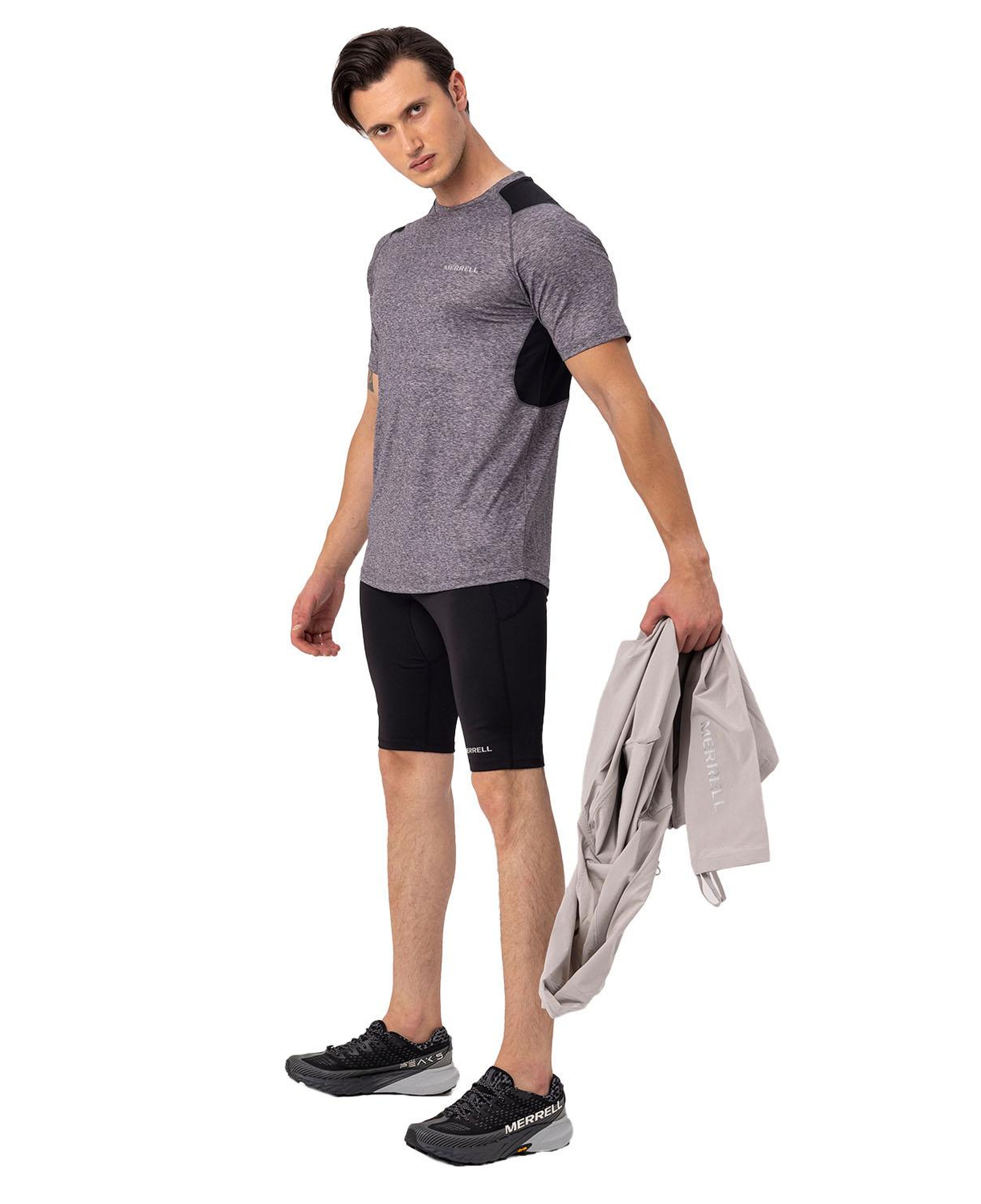 Merrell Till Erkek Gri Koşu Tişört
