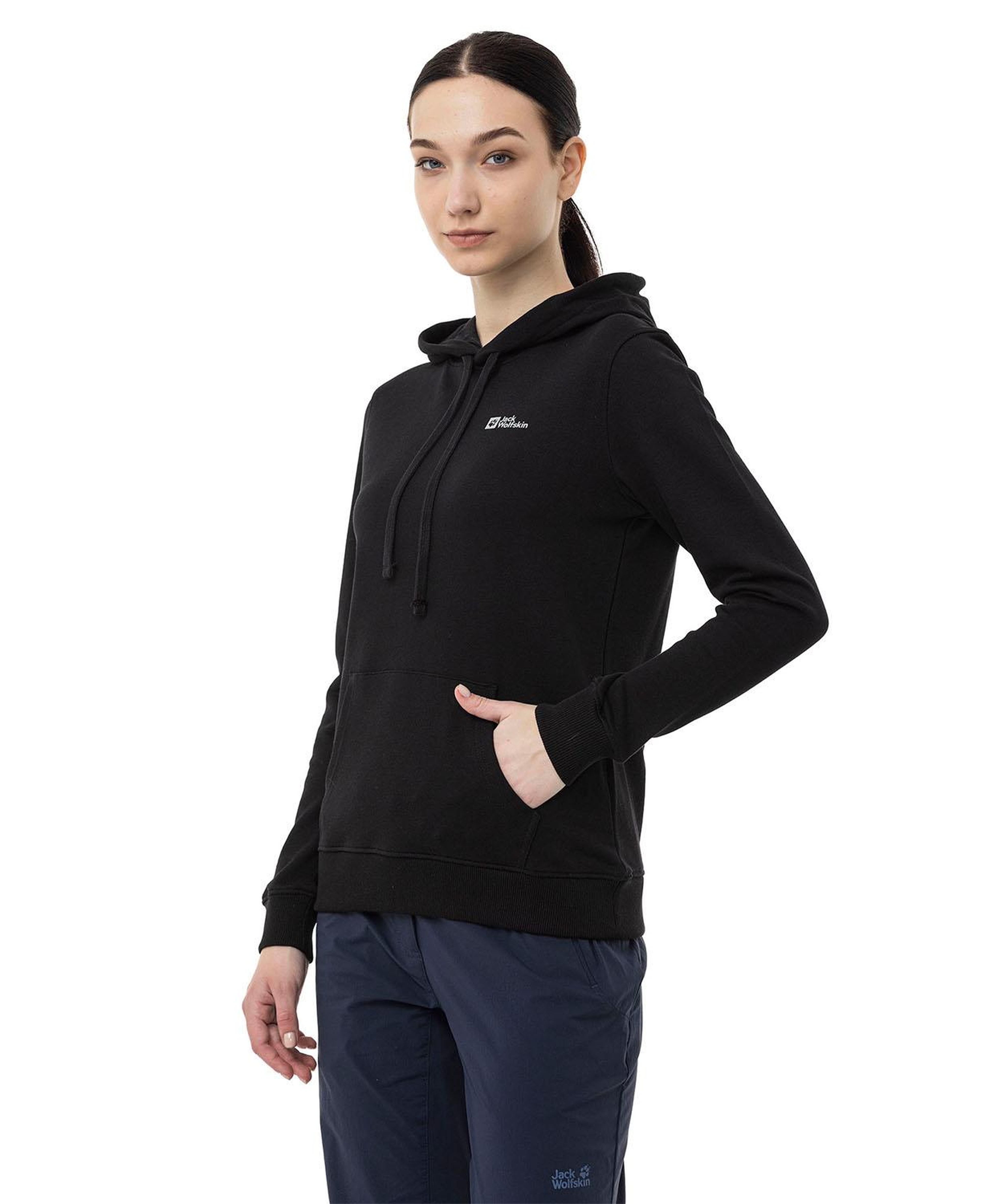 Jack Wolfskin Alice Hoody Kadın Siyah Sweatshirt