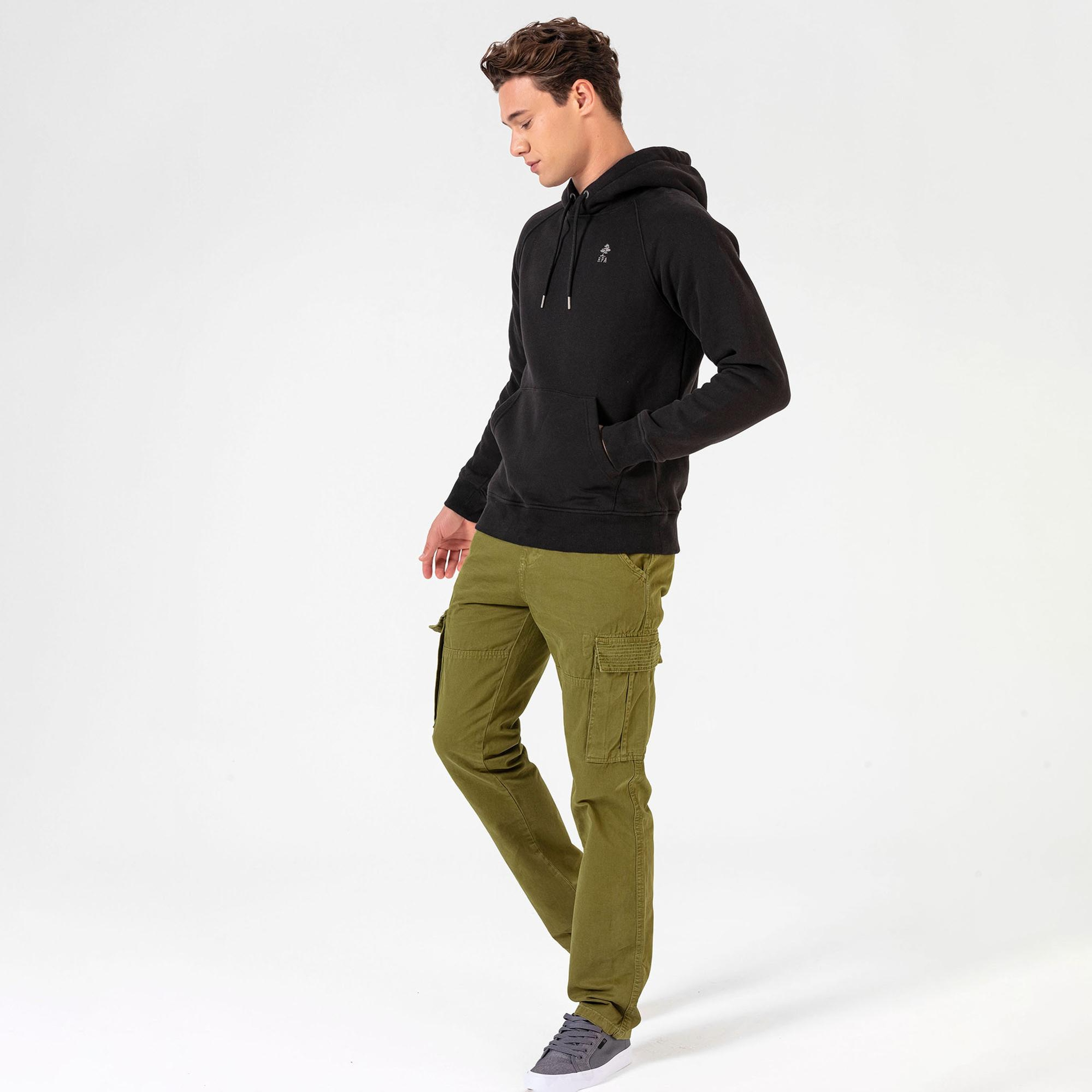 Routefield Hedge Erkek Siyah Sweatshirt