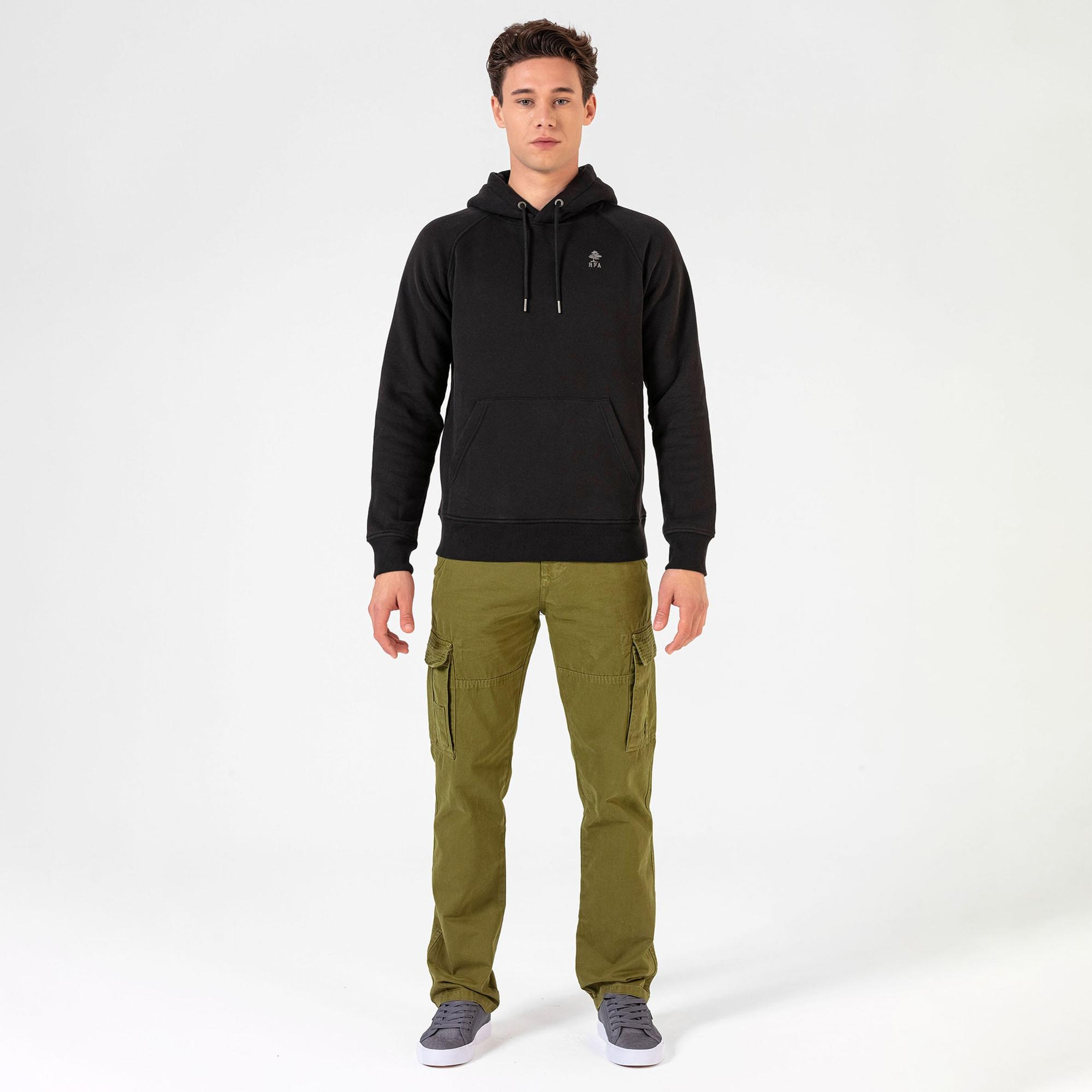 Routefield Hedge Erkek Siyah Sweatshirt