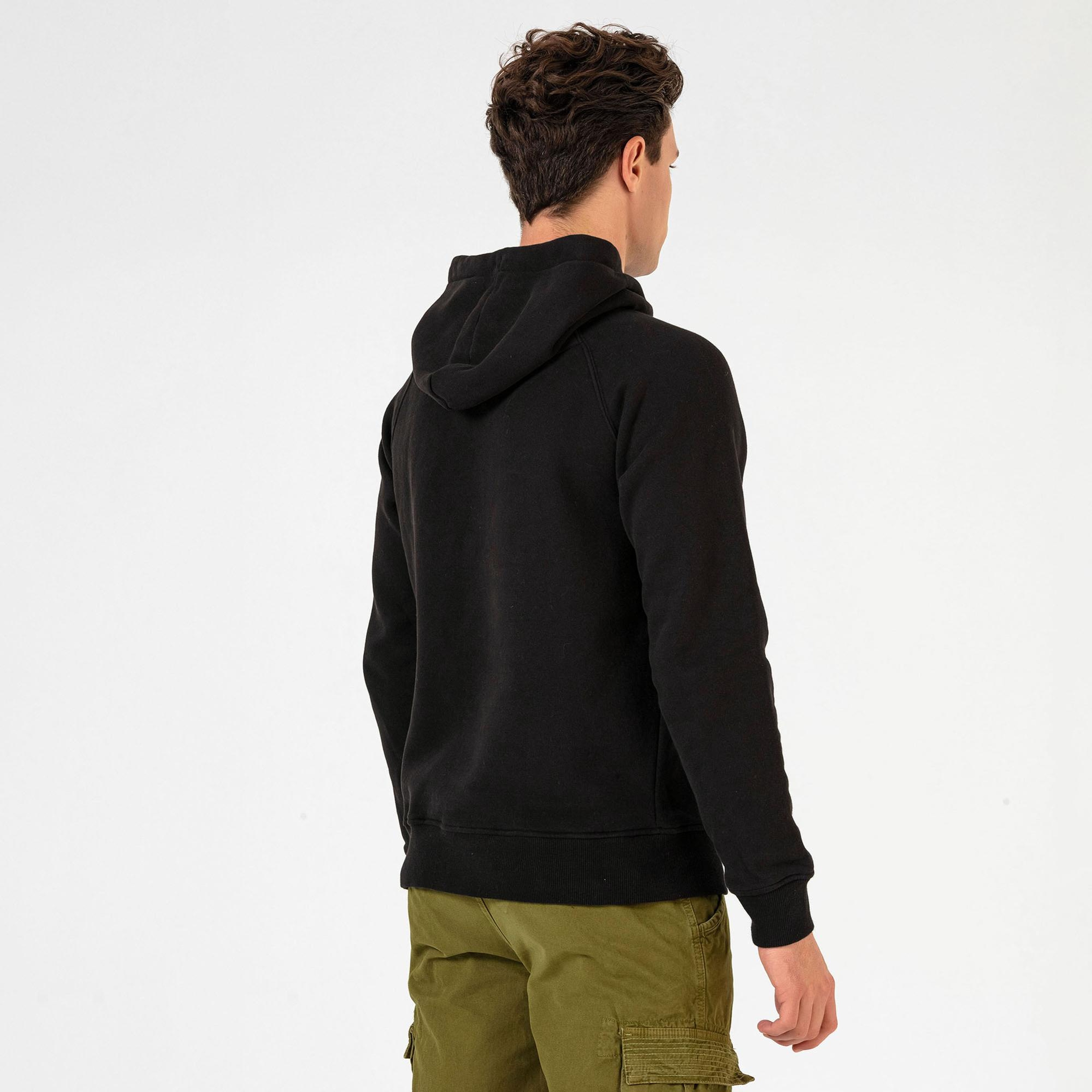 Routefield Hedge Erkek Siyah Sweatshirt
