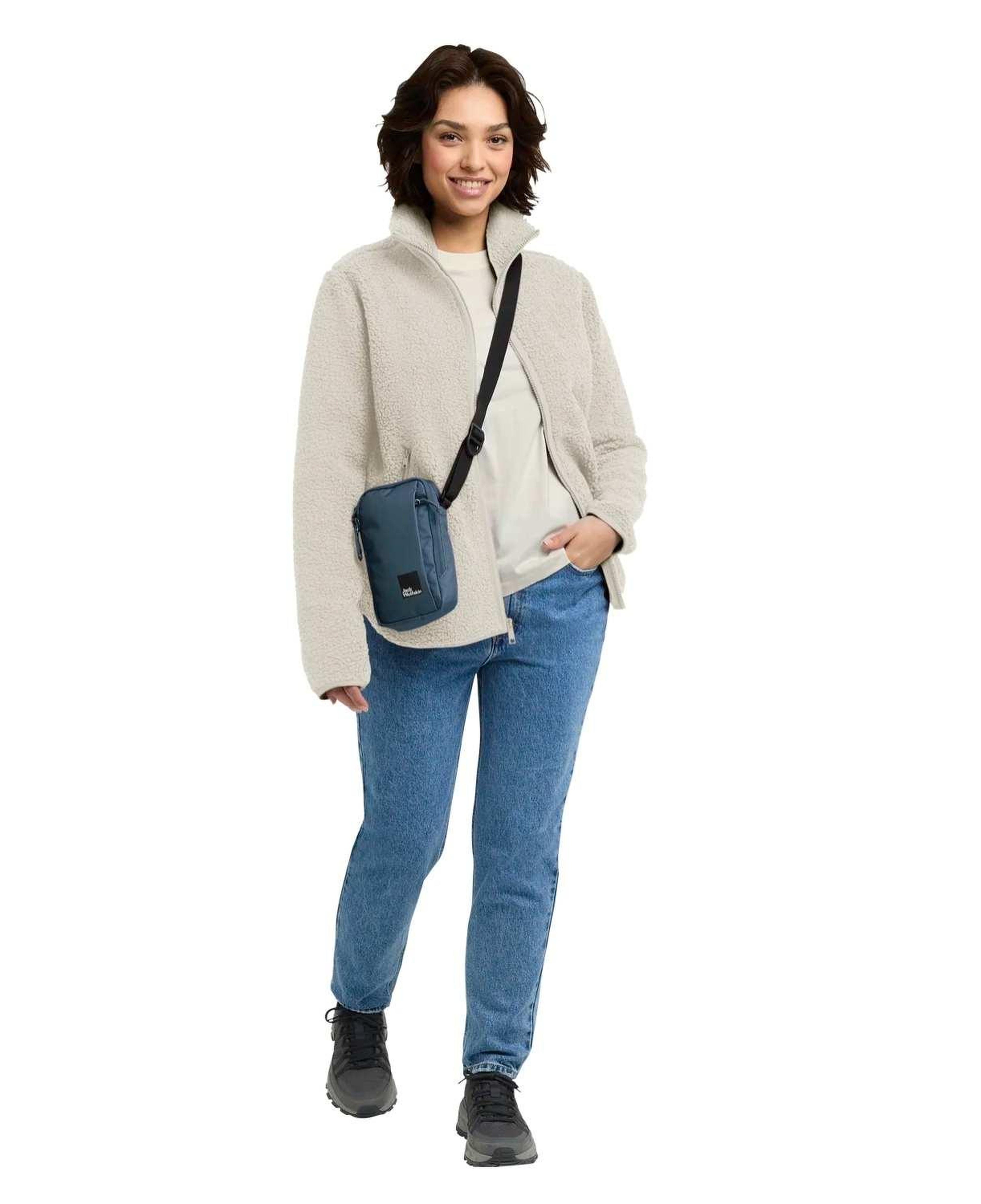 Jack Wolfskin High Curl Kadın Bej Outdoor Ceketi