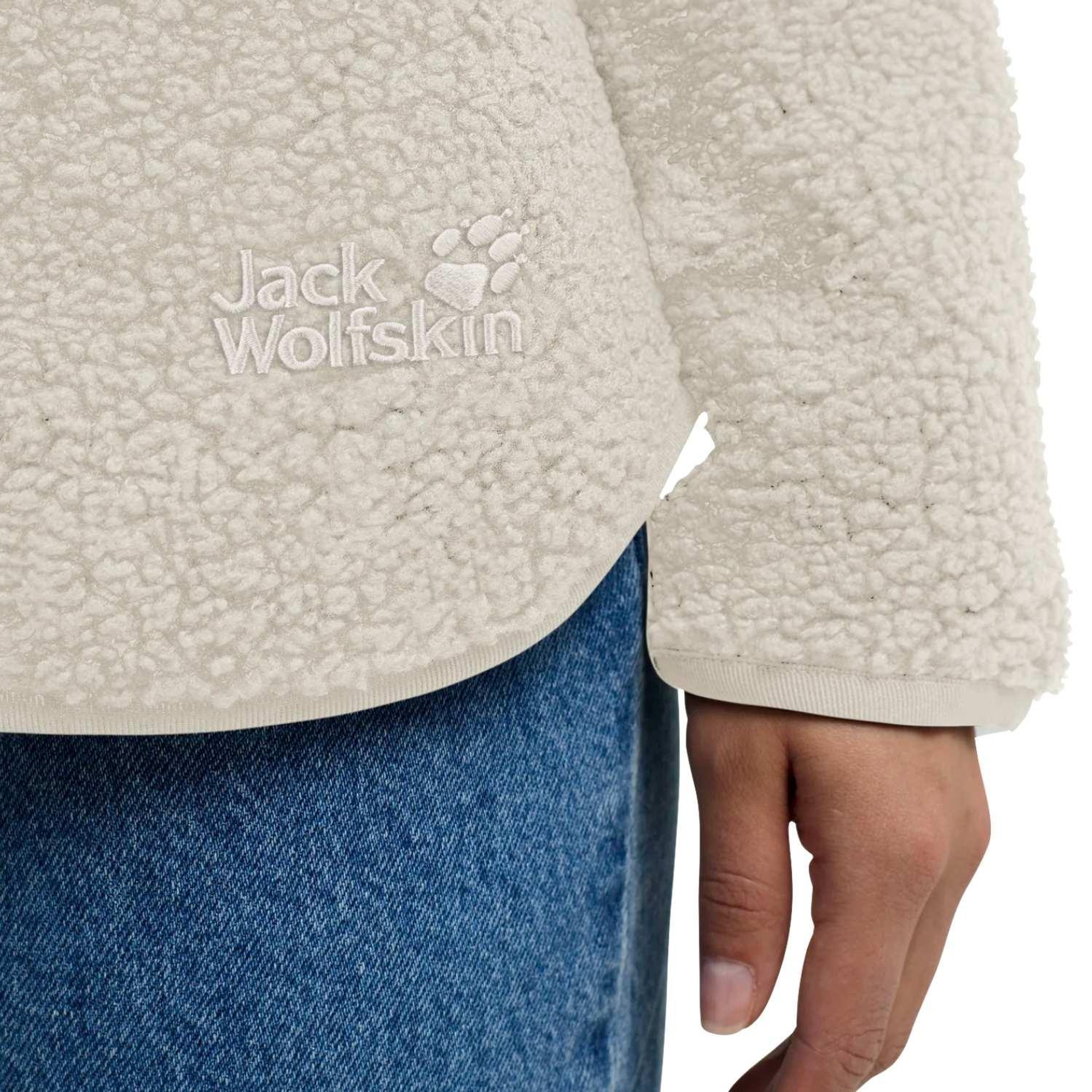 Jack Wolfskin High Curl Kadın Bej Outdoor Ceketi