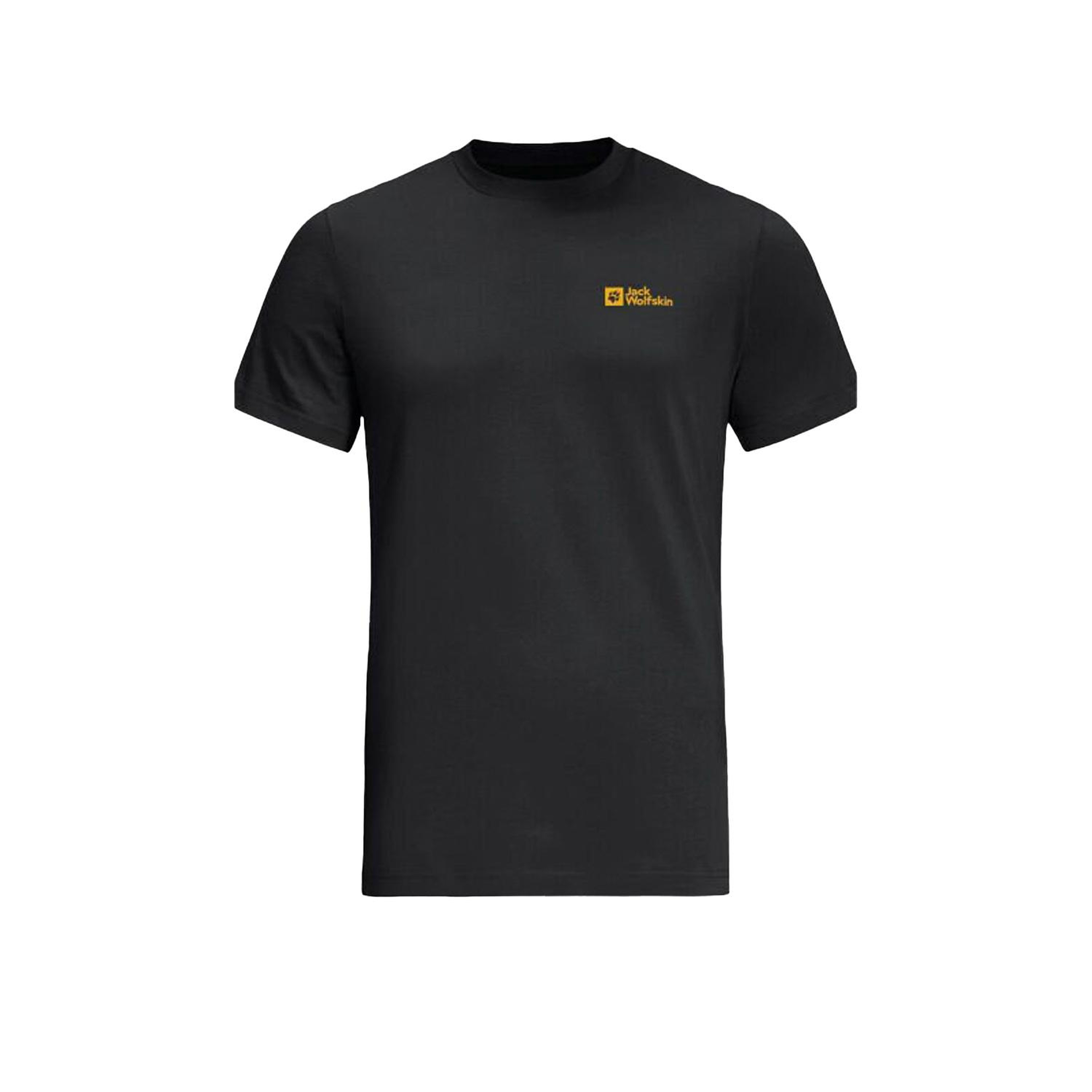Jack Wolfskin Essential T Erkek Siyah Tişört