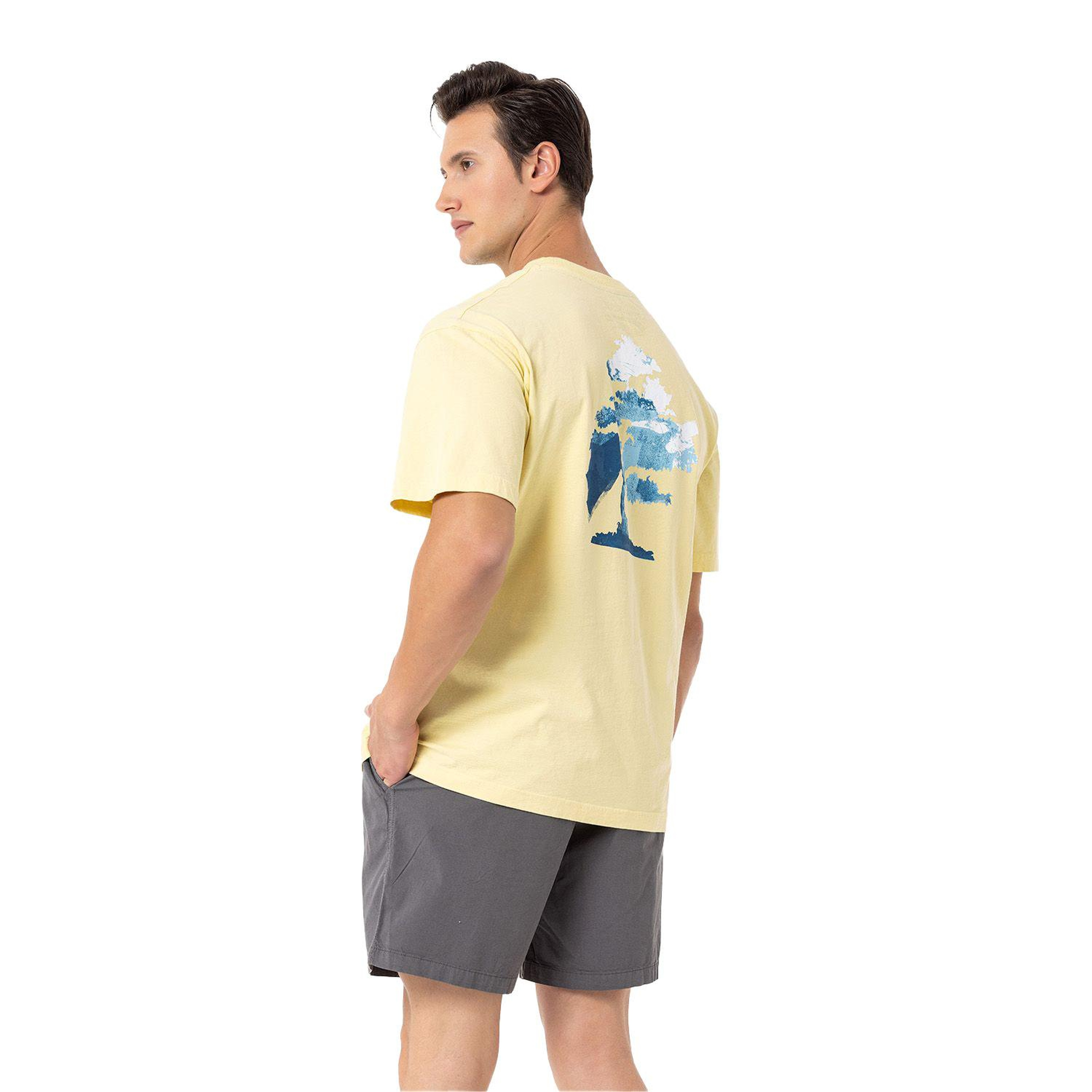 Routefield Typo Erkek Sarı Tişört