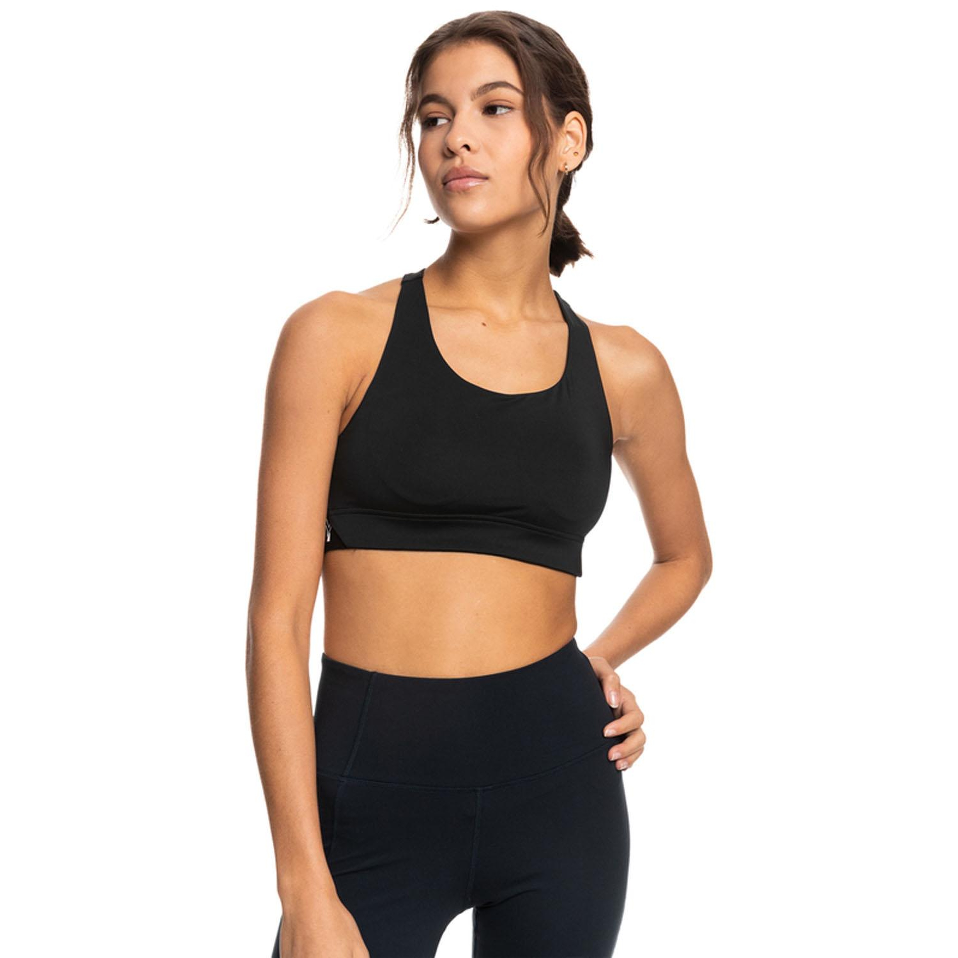Roxy Bold Moves J Tops Kadın Siyah Fitness Bra