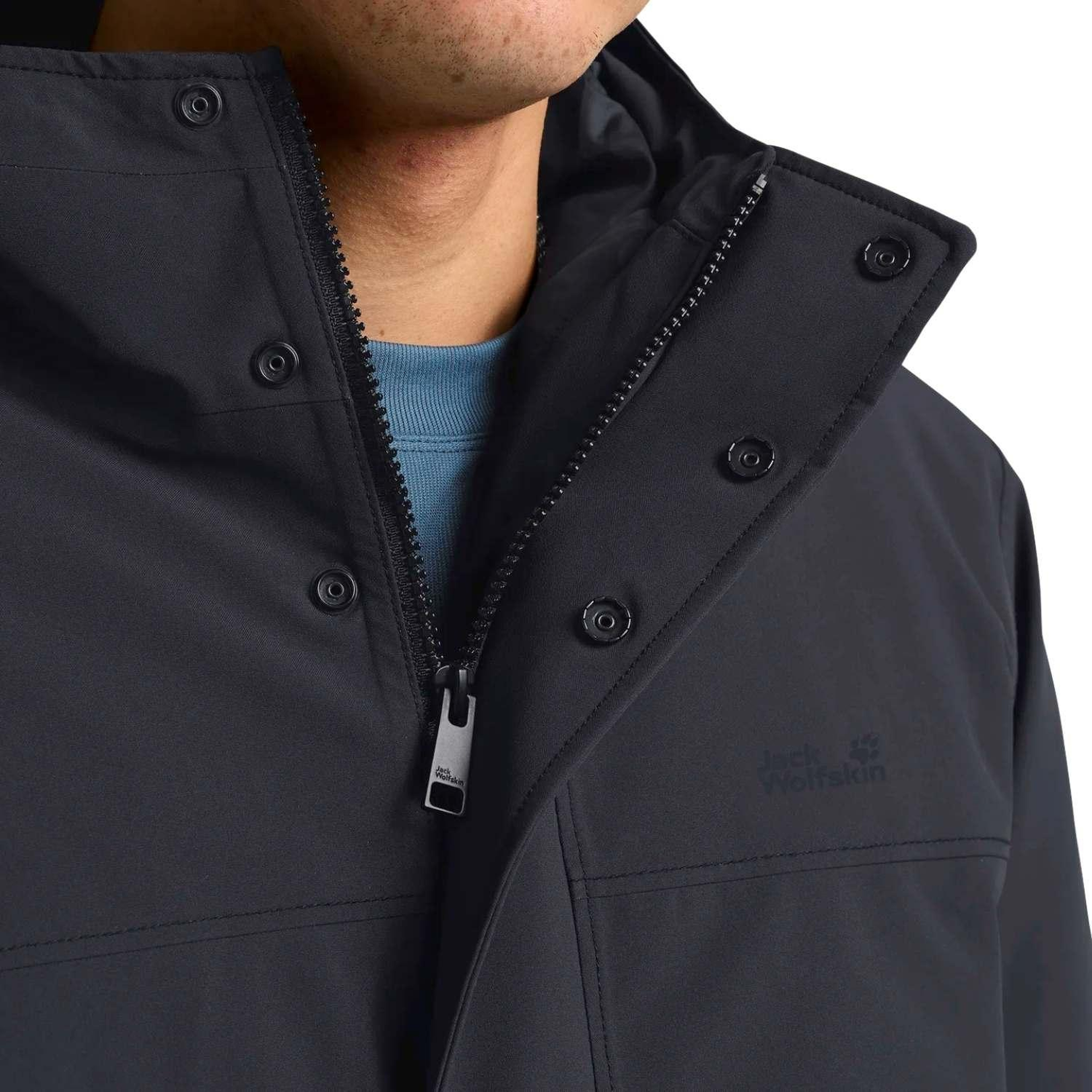 Jack Wolfskin Cold Camp Coat Erkek Mavi Outdoor Ceketi