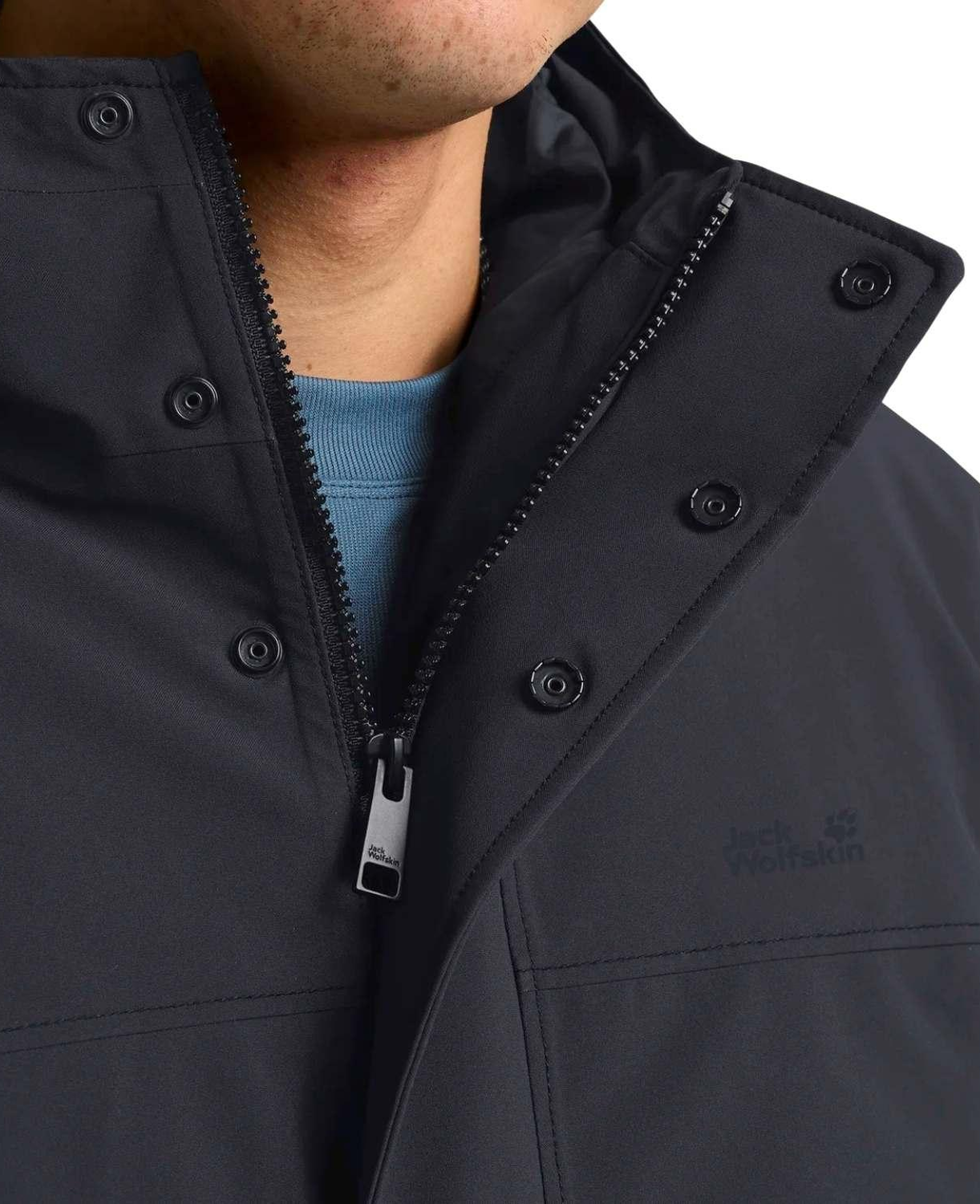Jack Wolfskin Cold Camp Coat Erkek Mavi Outdoor Ceketi
