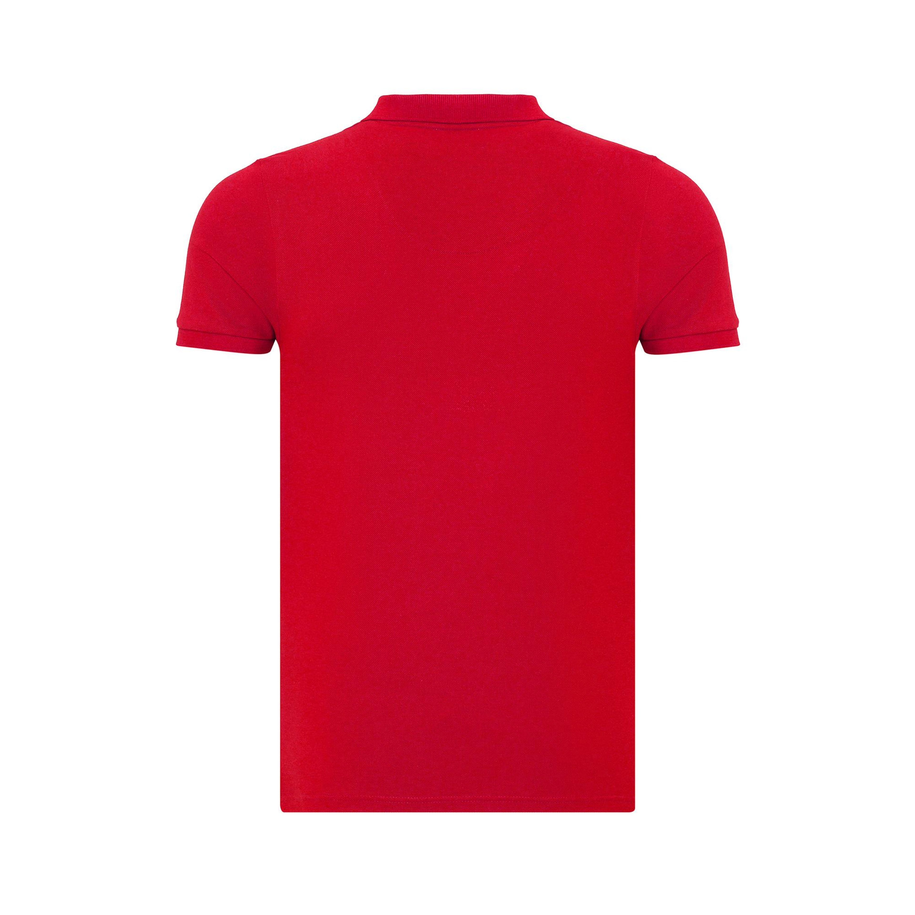 Routefield Punk Erkek Kırmızı Polo Tişört