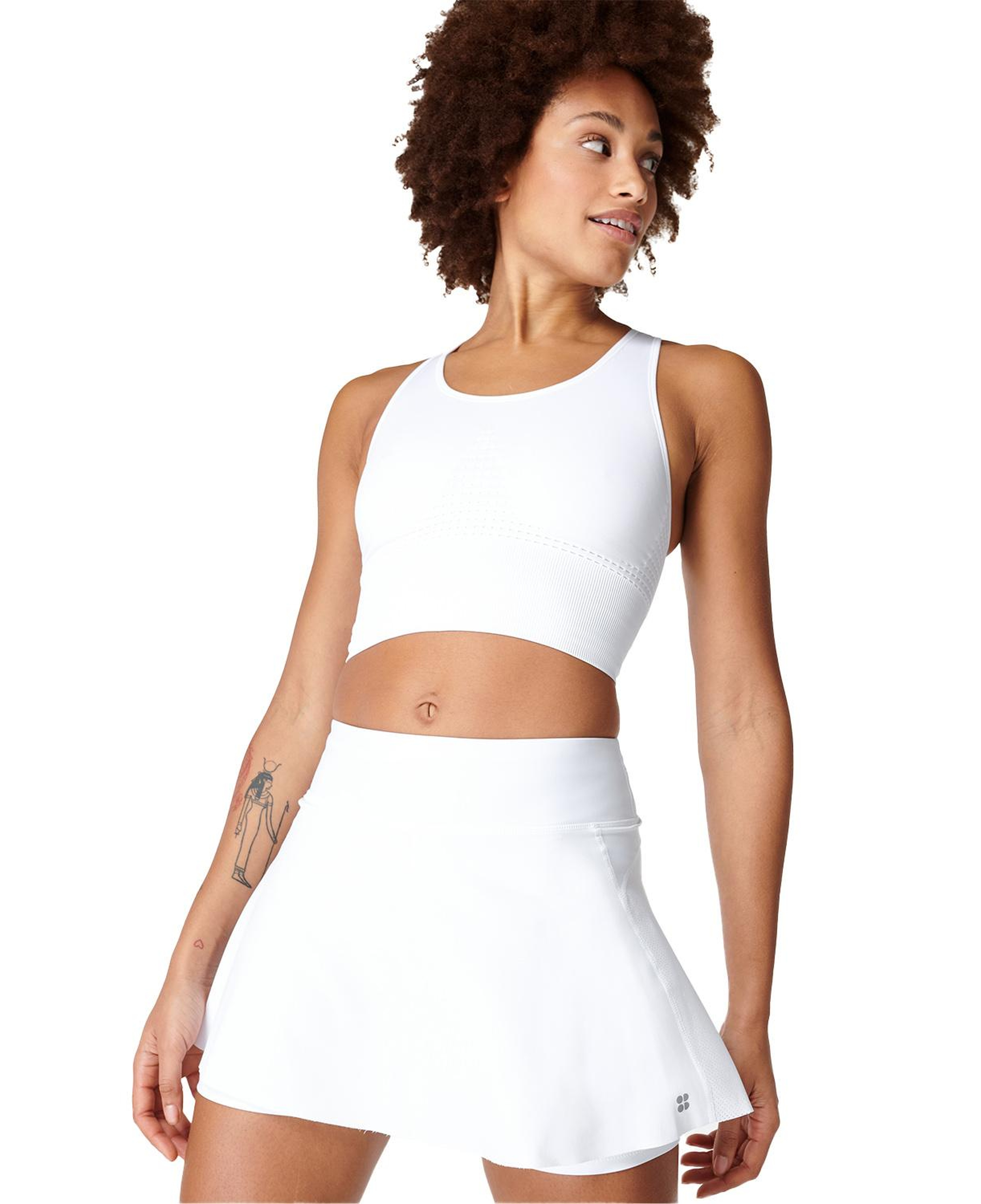 Sweaty Betty Swift Skort Kadın Beyaz Etek