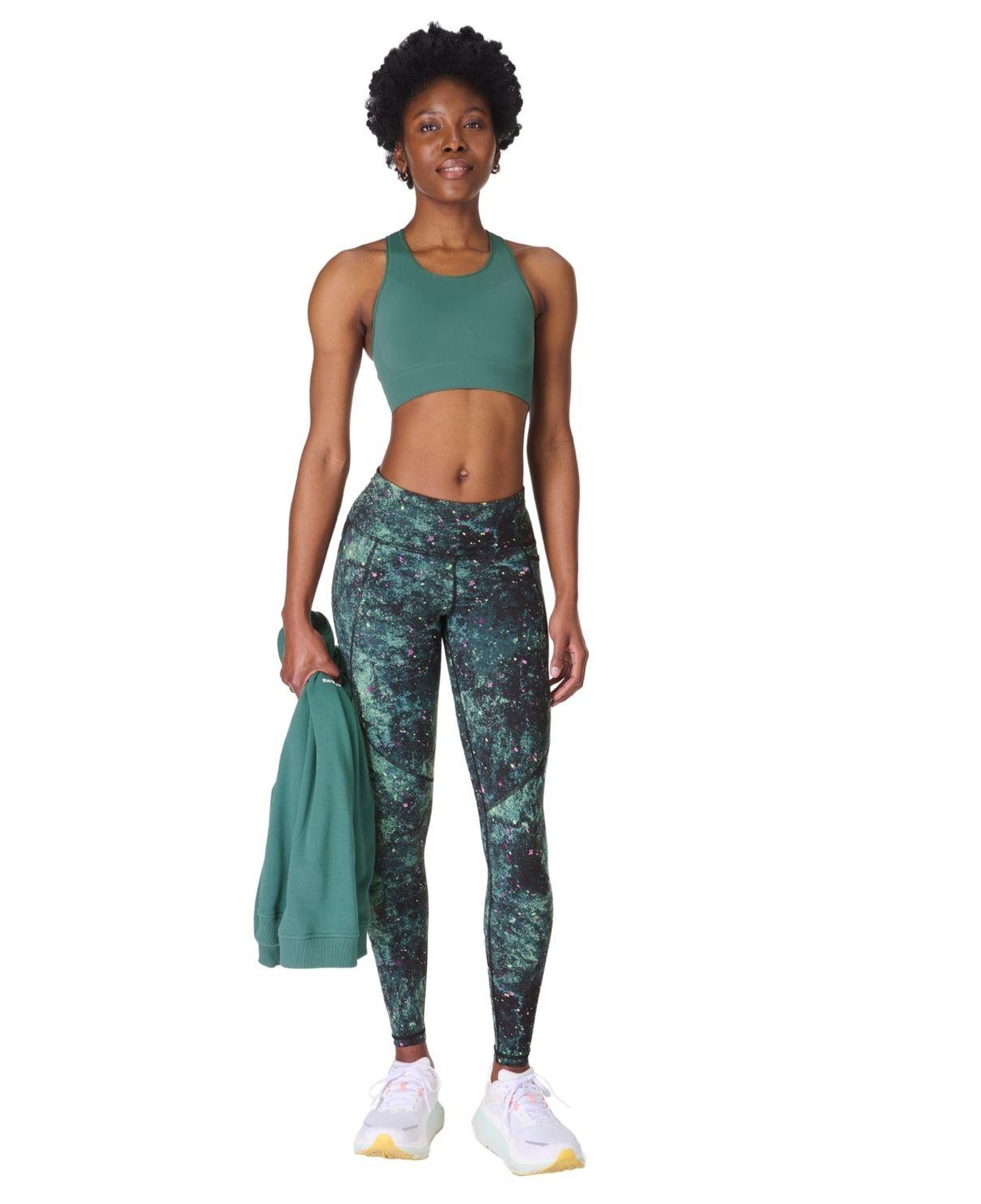Sweaty Betty Stamina Seamless Sports Kadın Yeşil Fitness Bra
