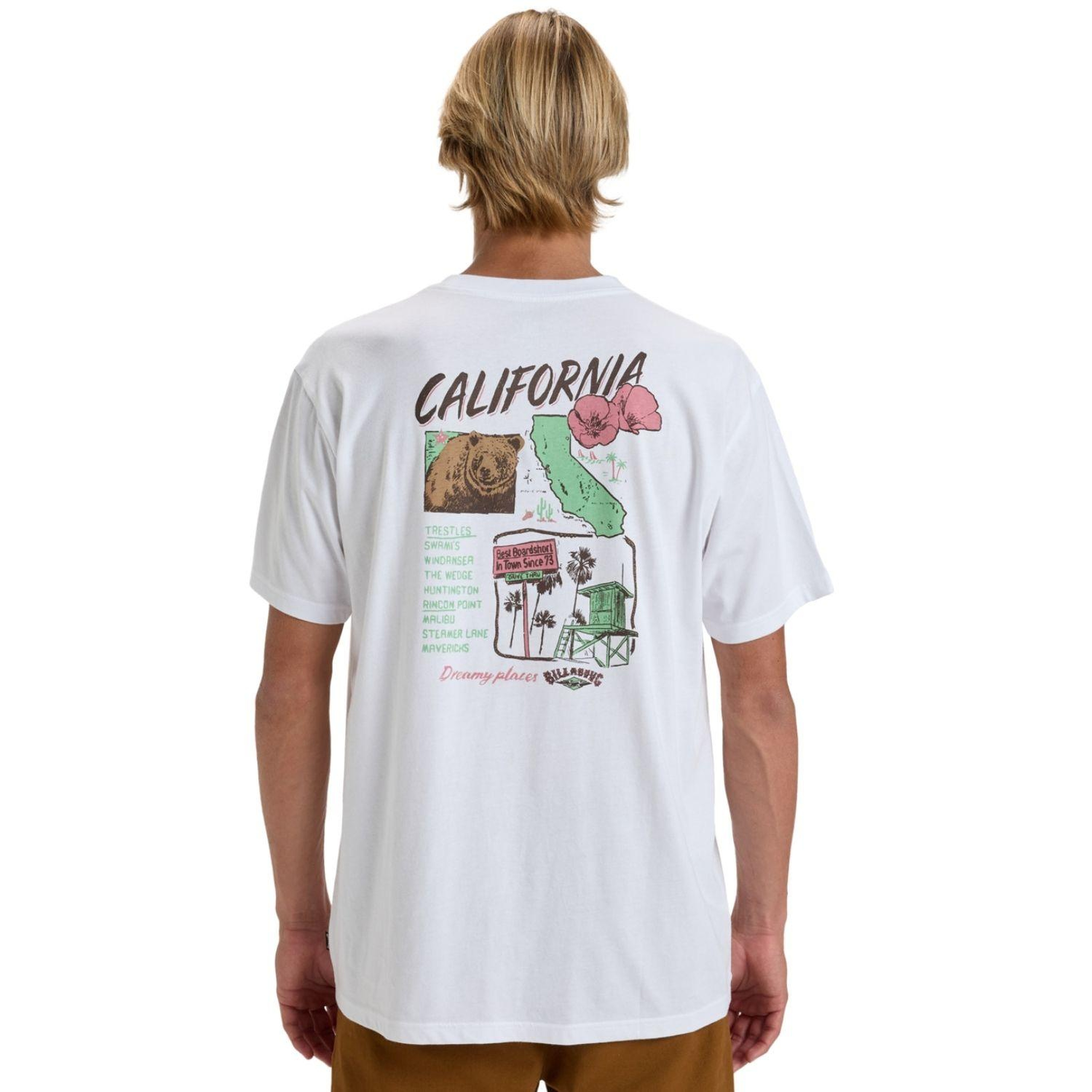 Billabong Dreamy Place Ss Erkek Beyaz Tişört