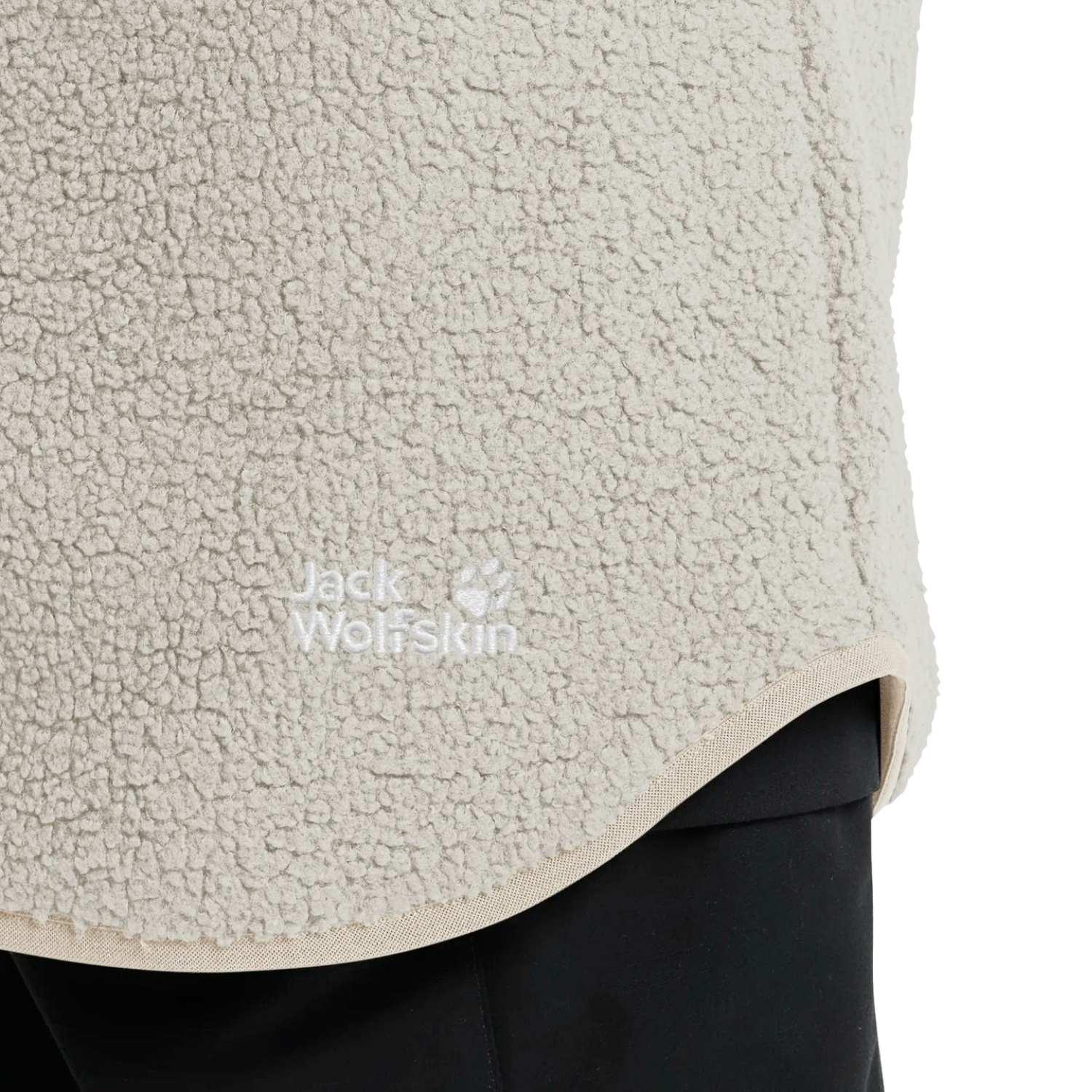 Jack Wolfskin High Curl Coat Kadın Bej Outdoor Ceketi