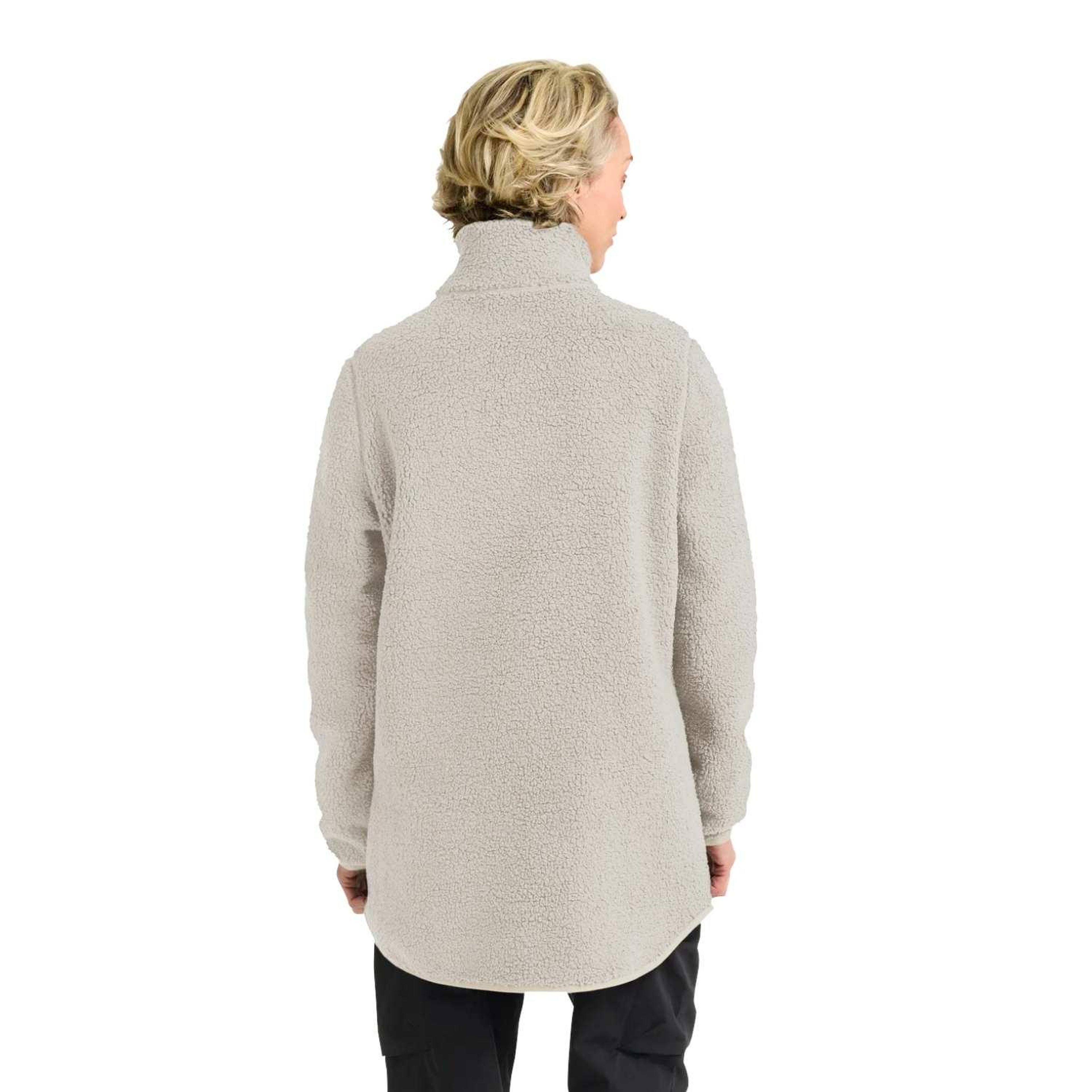 Jack Wolfskin High Curl Coat Kadın Bej Outdoor Ceketi