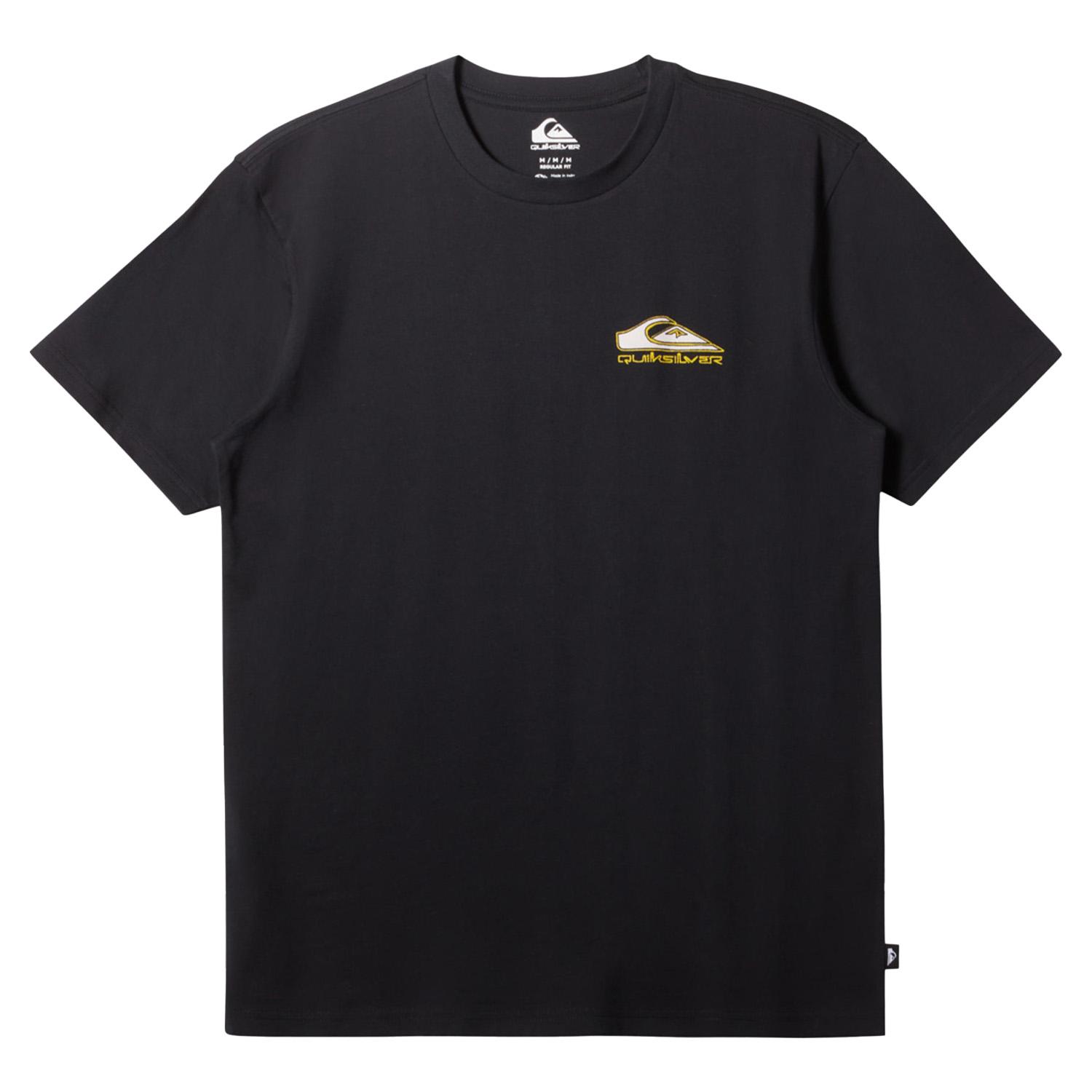 Quiksilver Step Up Mor Erkek Siyah Tişört