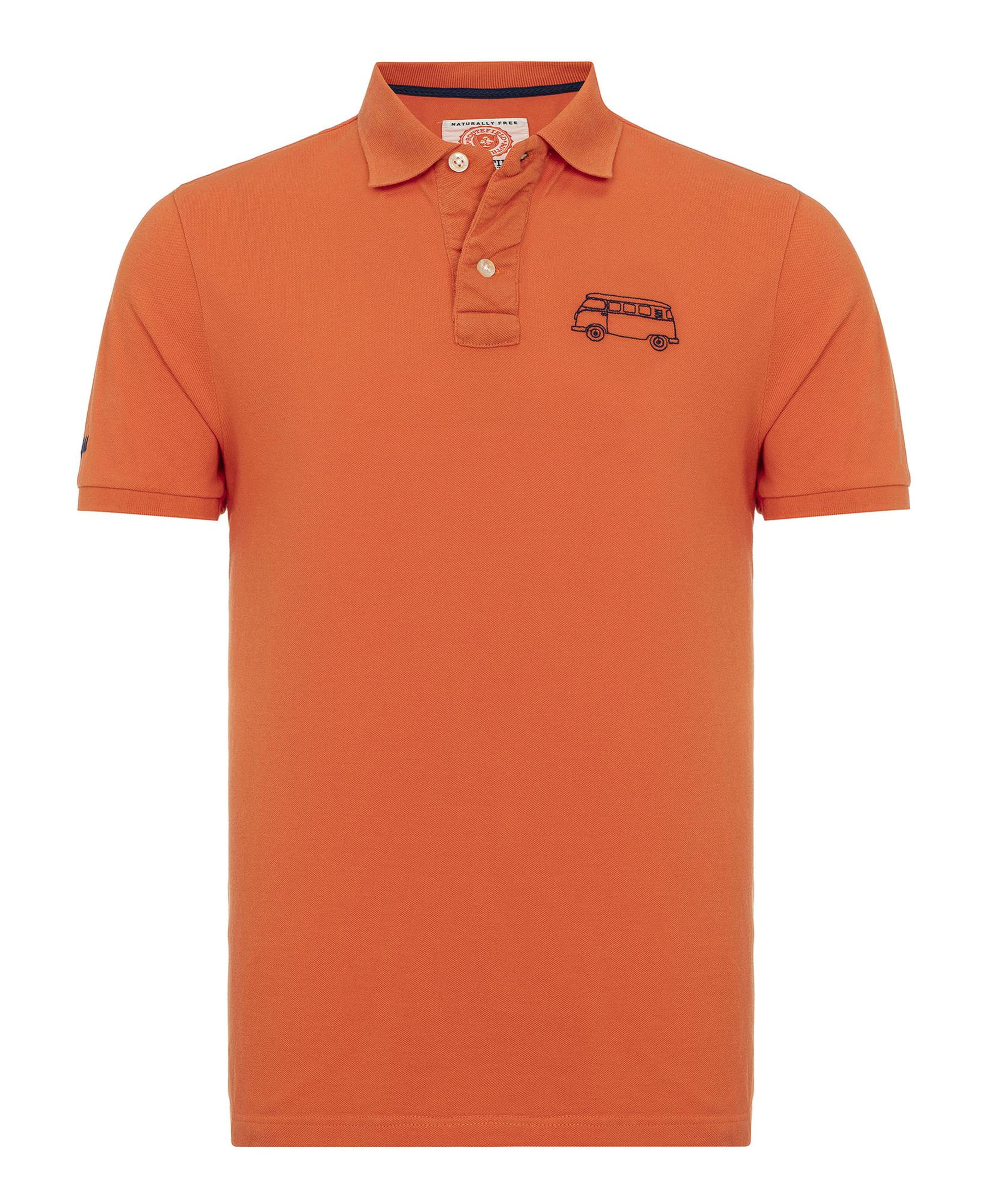 Routefield Post Erkek Turuncu Polo Tişört