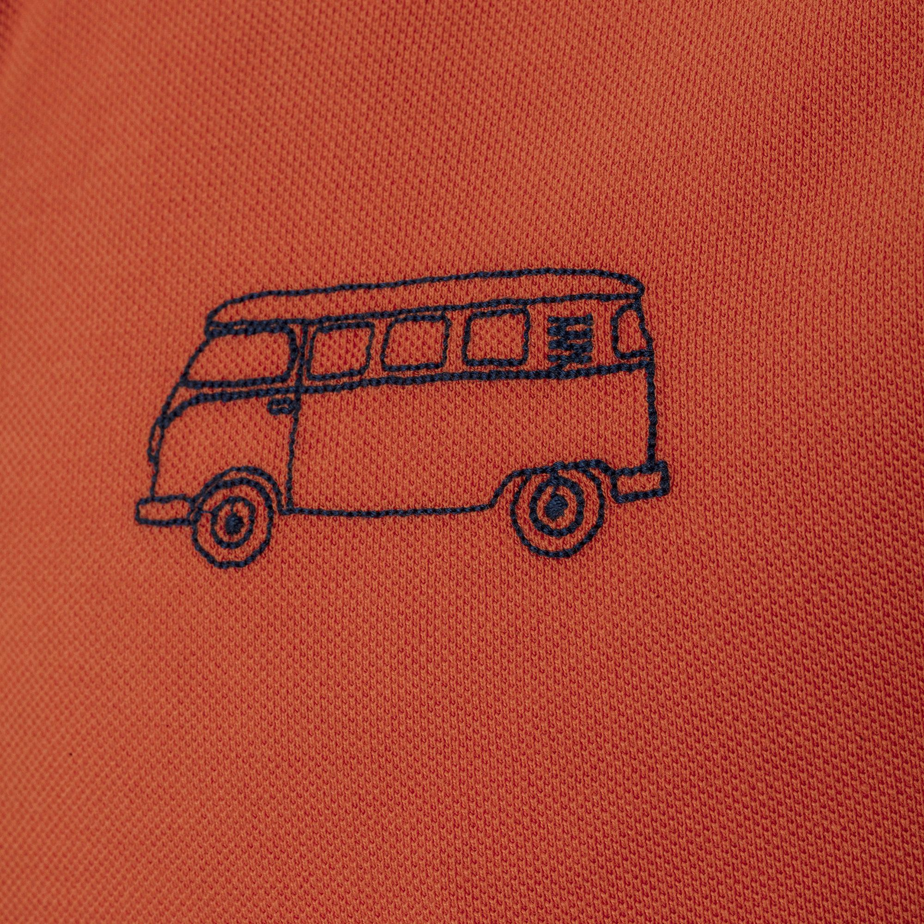 Routefield Post Erkek Turuncu Polo Tişört