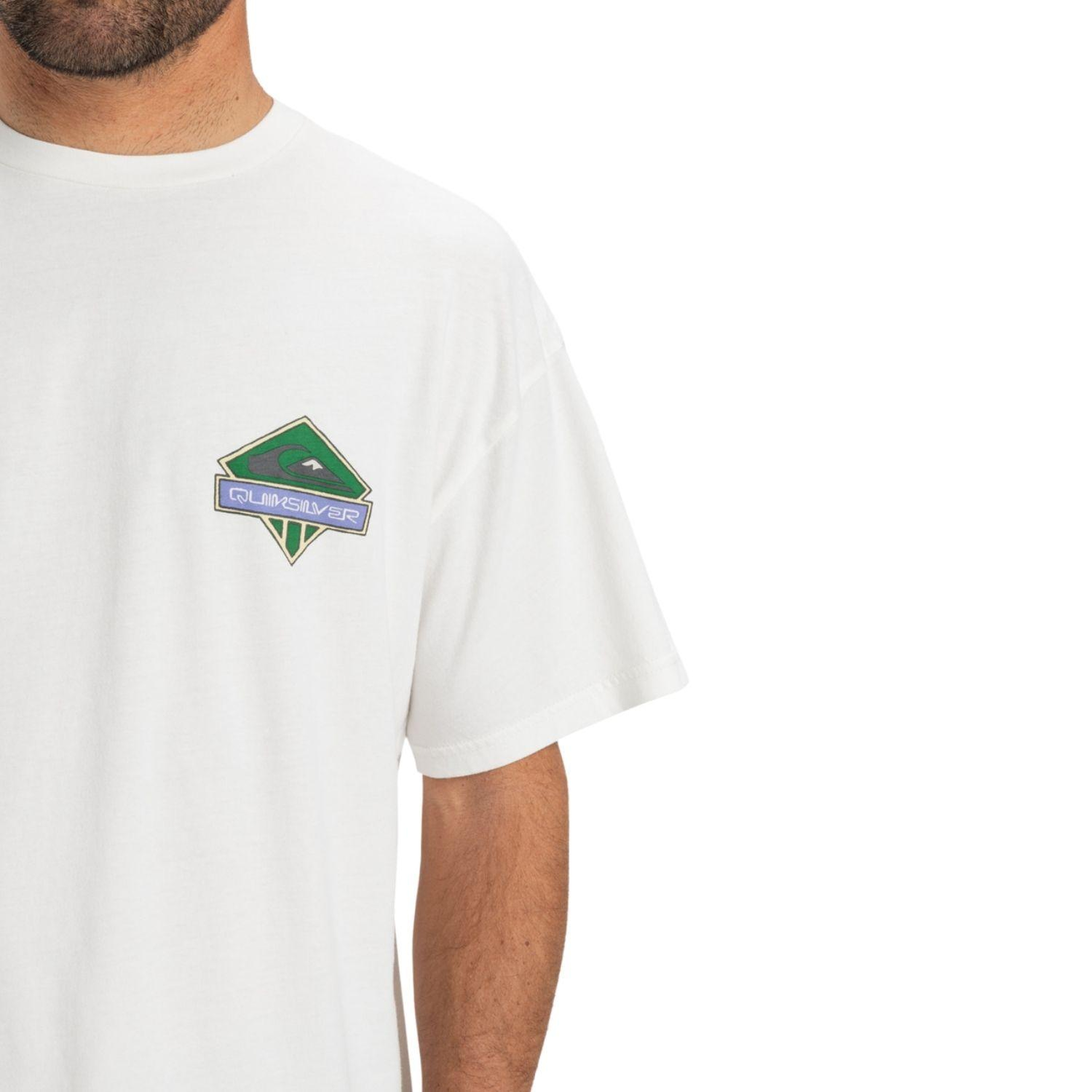 Quiksilver Gh Qs Crystal Jet Erkek Beyaz Tişört