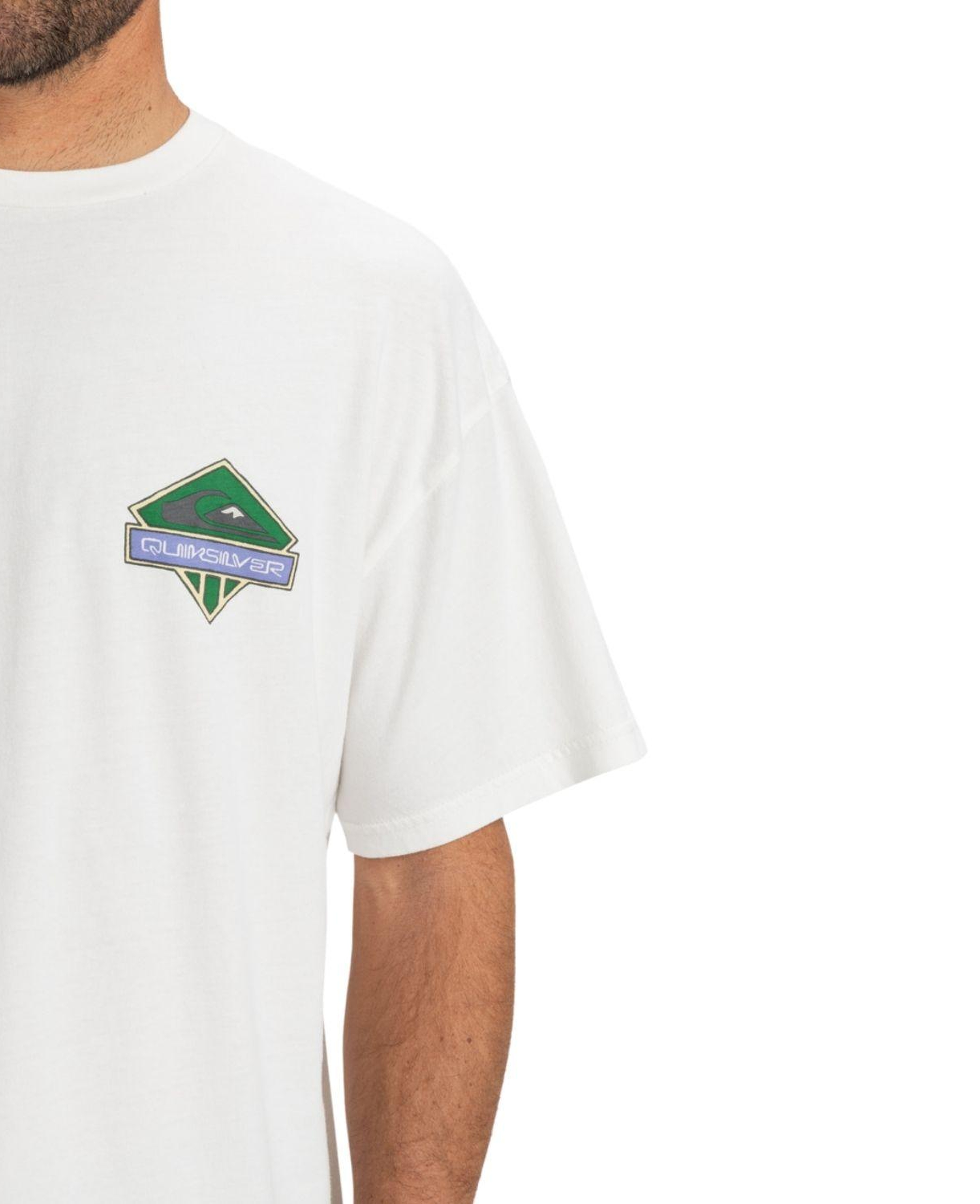 Quiksilver Gh Qs Crystal Jet Erkek Beyaz Tişört