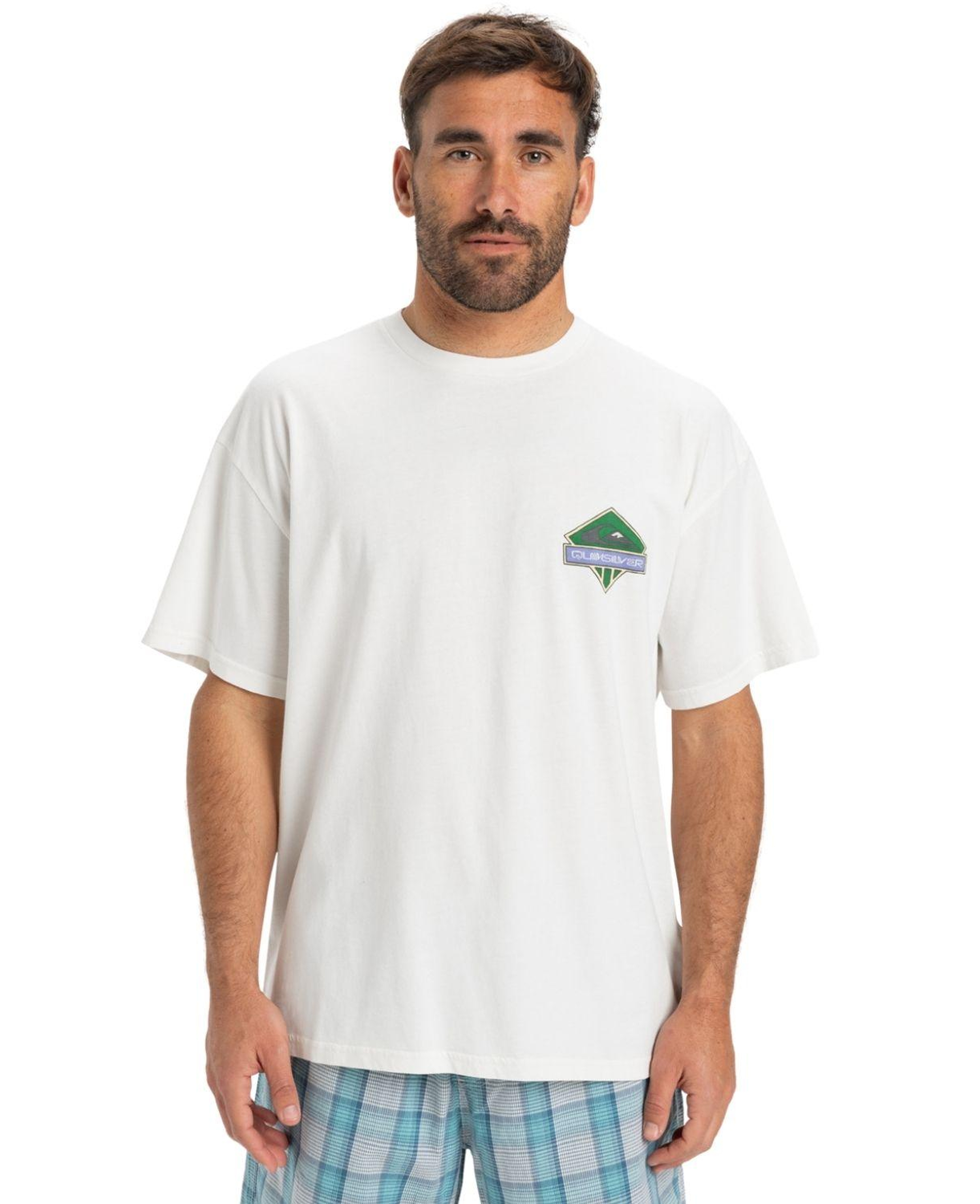 Quiksilver Gh Qs Crystal Jet Erkek Beyaz Tişört