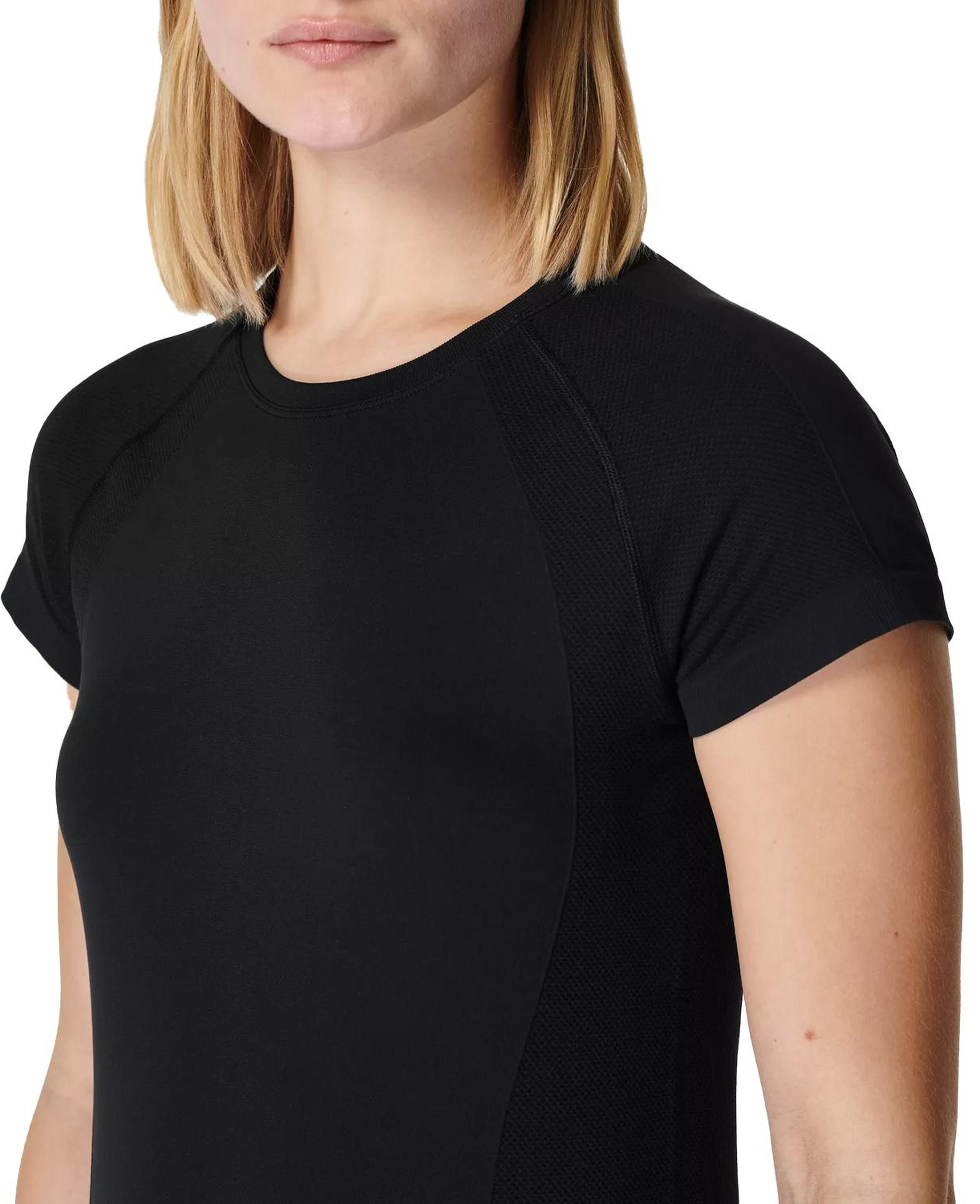 Sweaty Betty Athlete Seamless Workout T-shirt Kadın Siyah Fitness Tişört