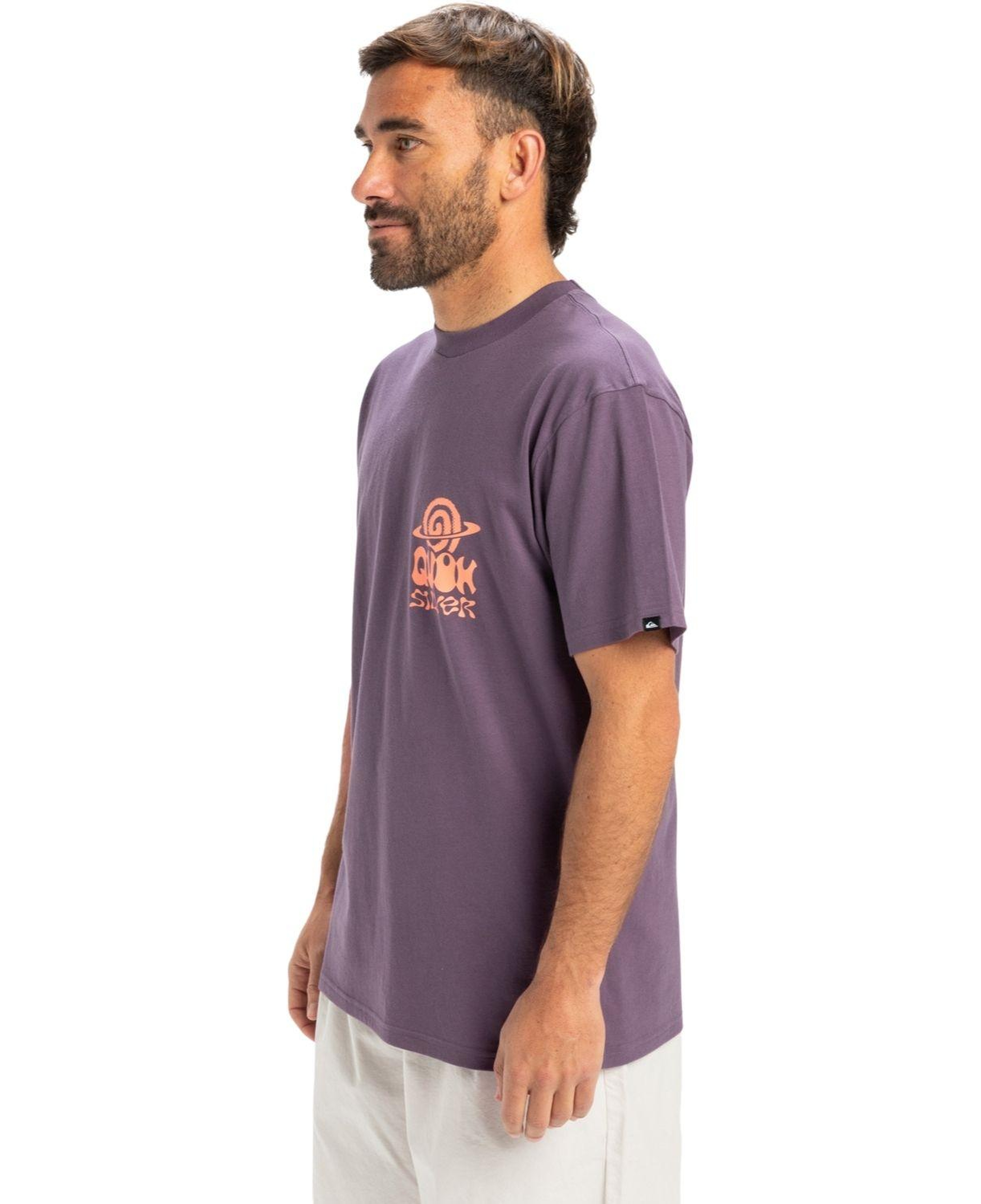 Quiksilver Ev Cosmic Vibrations Erkek Mor Tişört