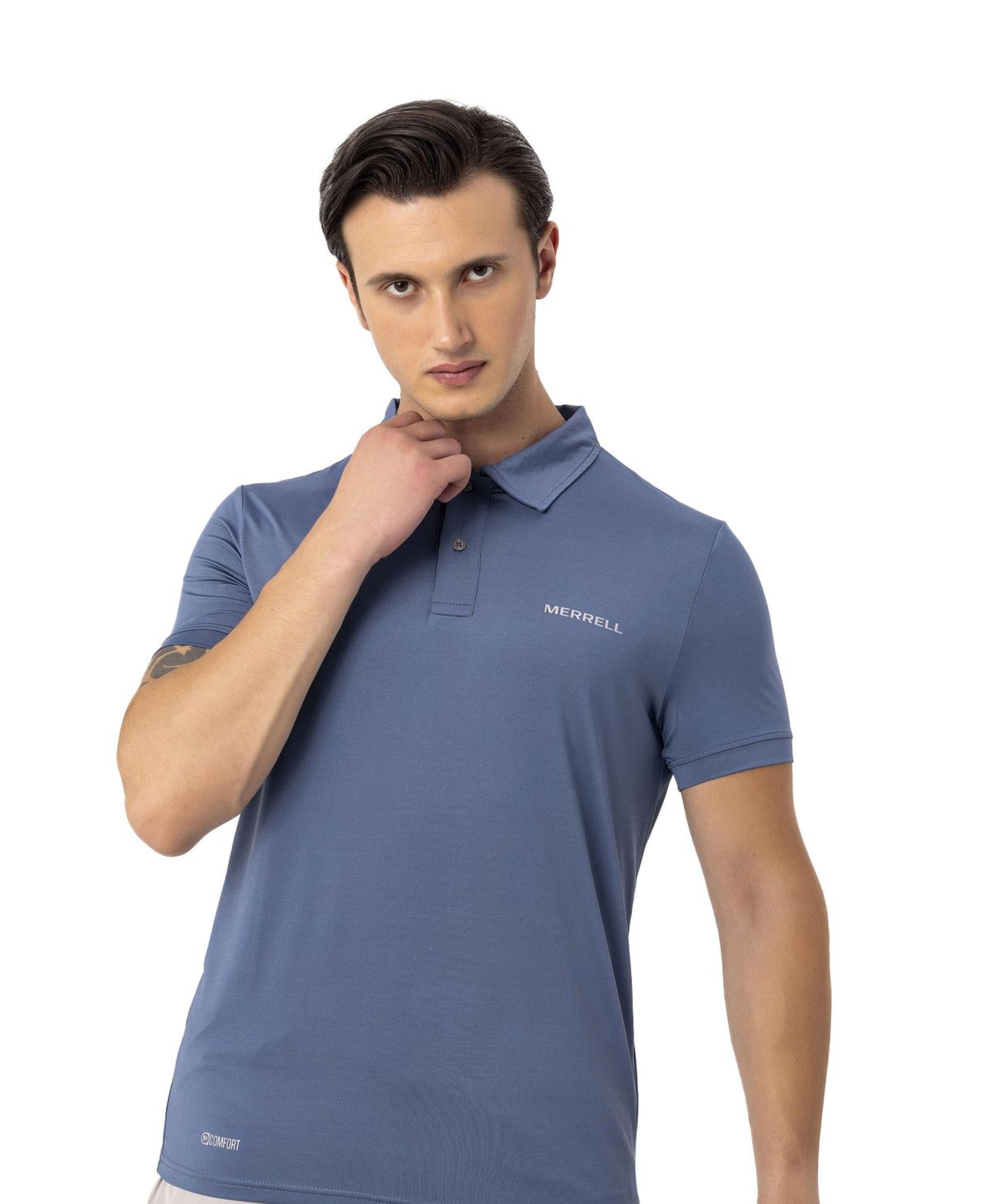 Merrell Pace Erkek Mavi Polo Tişört