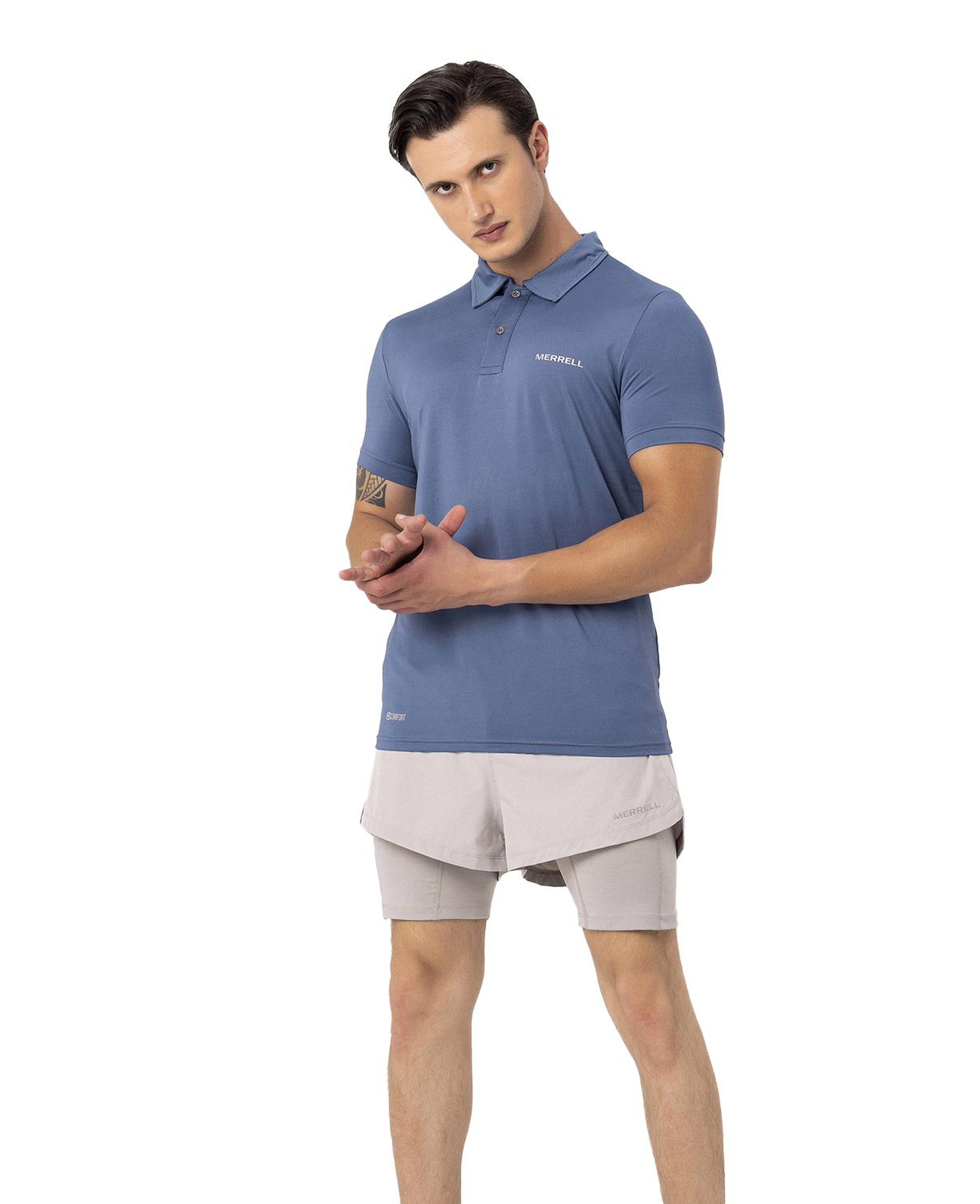 Merrell Pace Erkek Mavi Polo Tişört