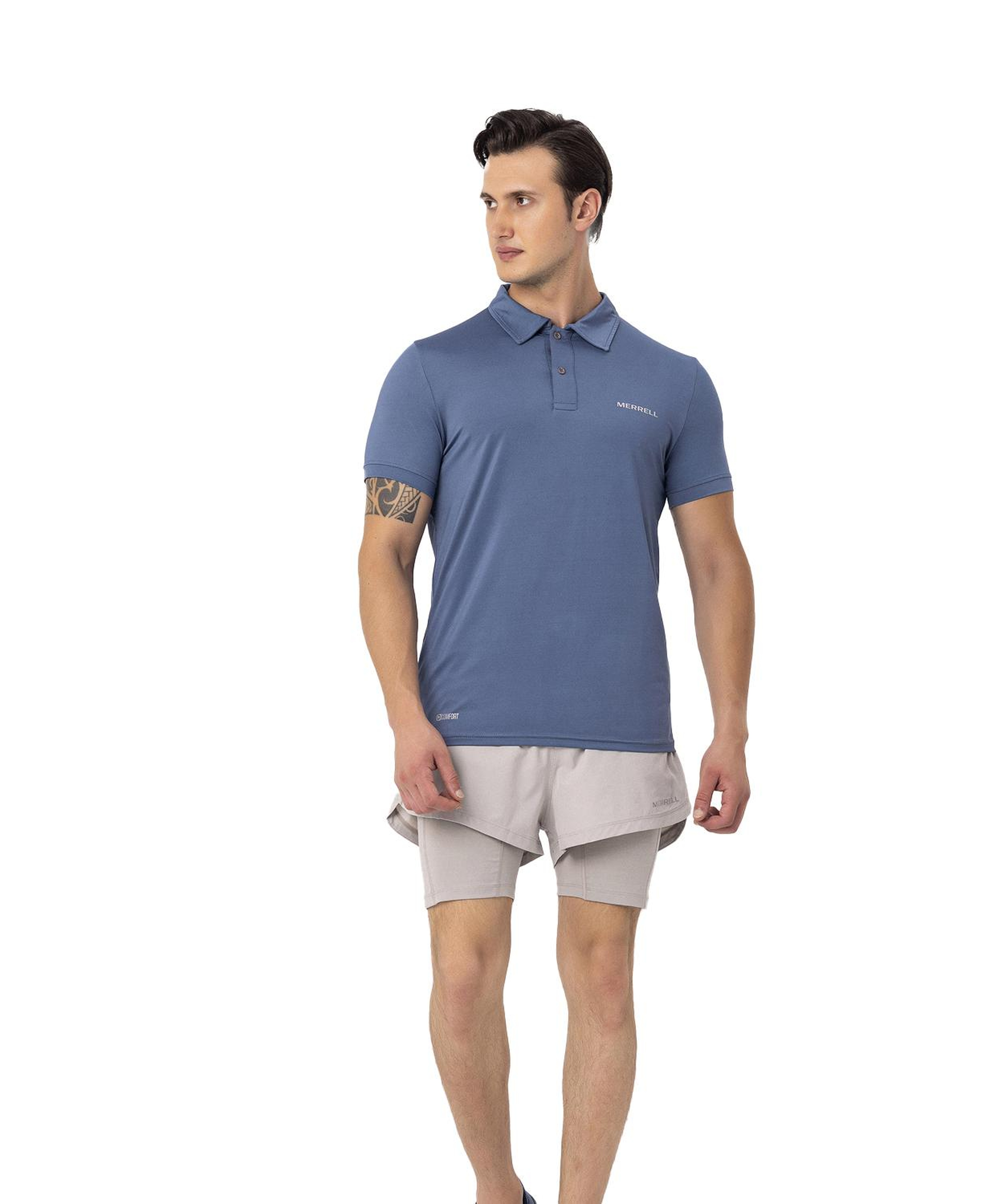 Merrell Pace Erkek Mavi Polo Tişört