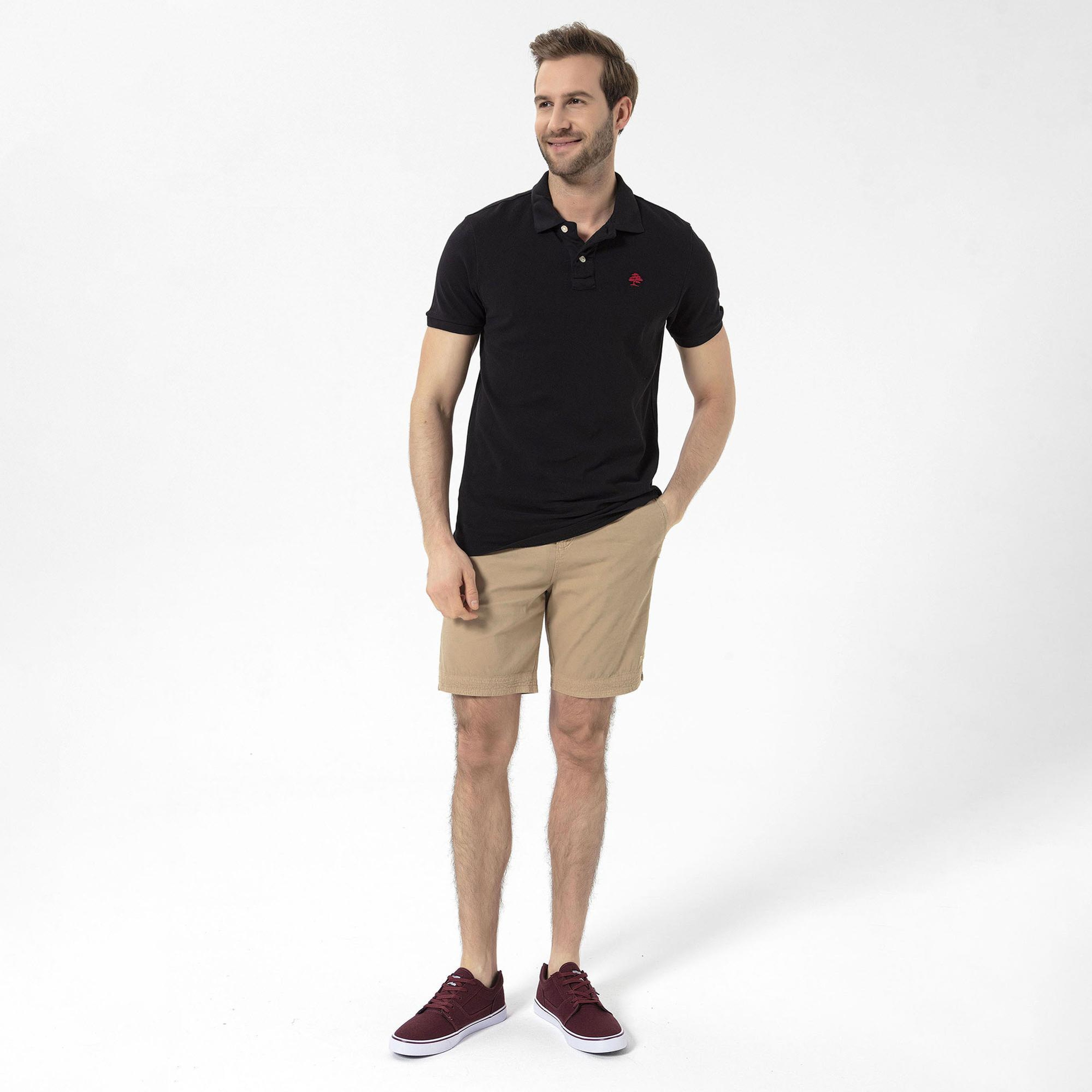 Routefield Patriot Erkek Siyah Polo Tişört