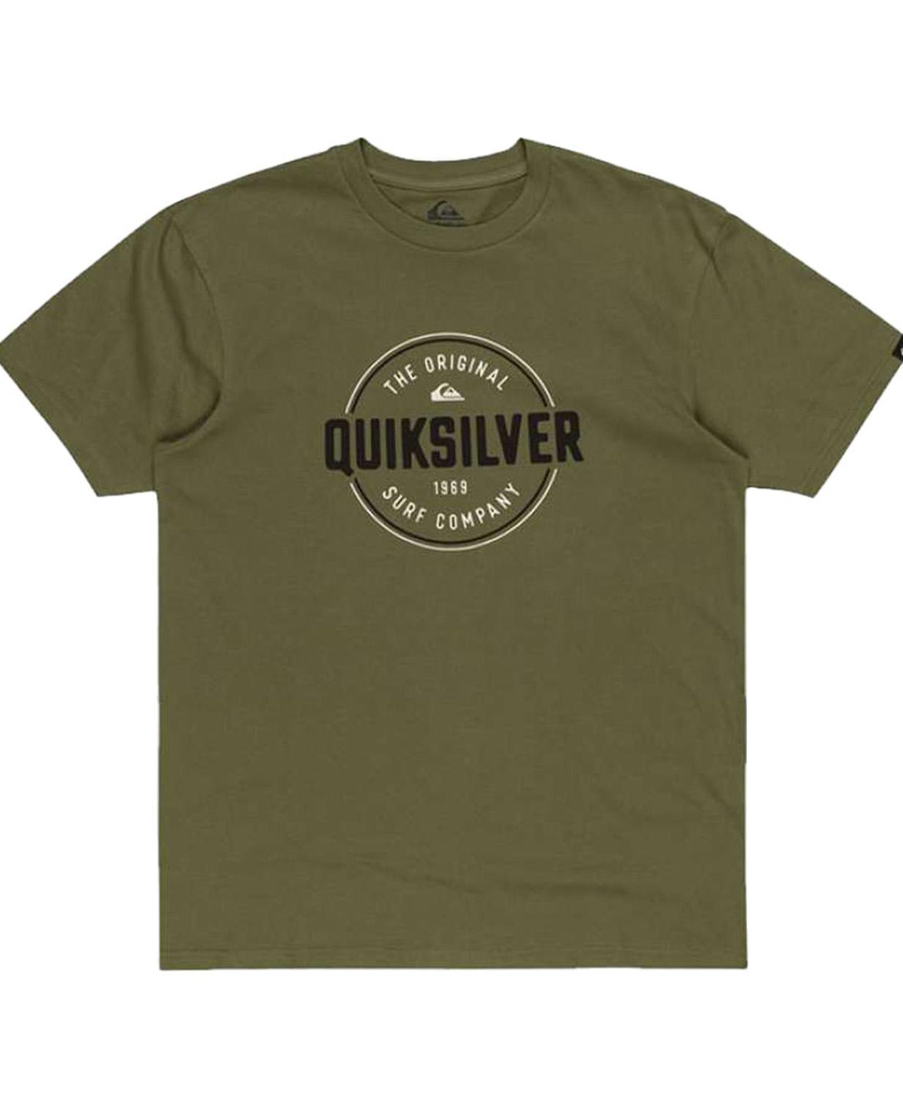 Quiksilver Circle Up Erkek Yeşil Tişört