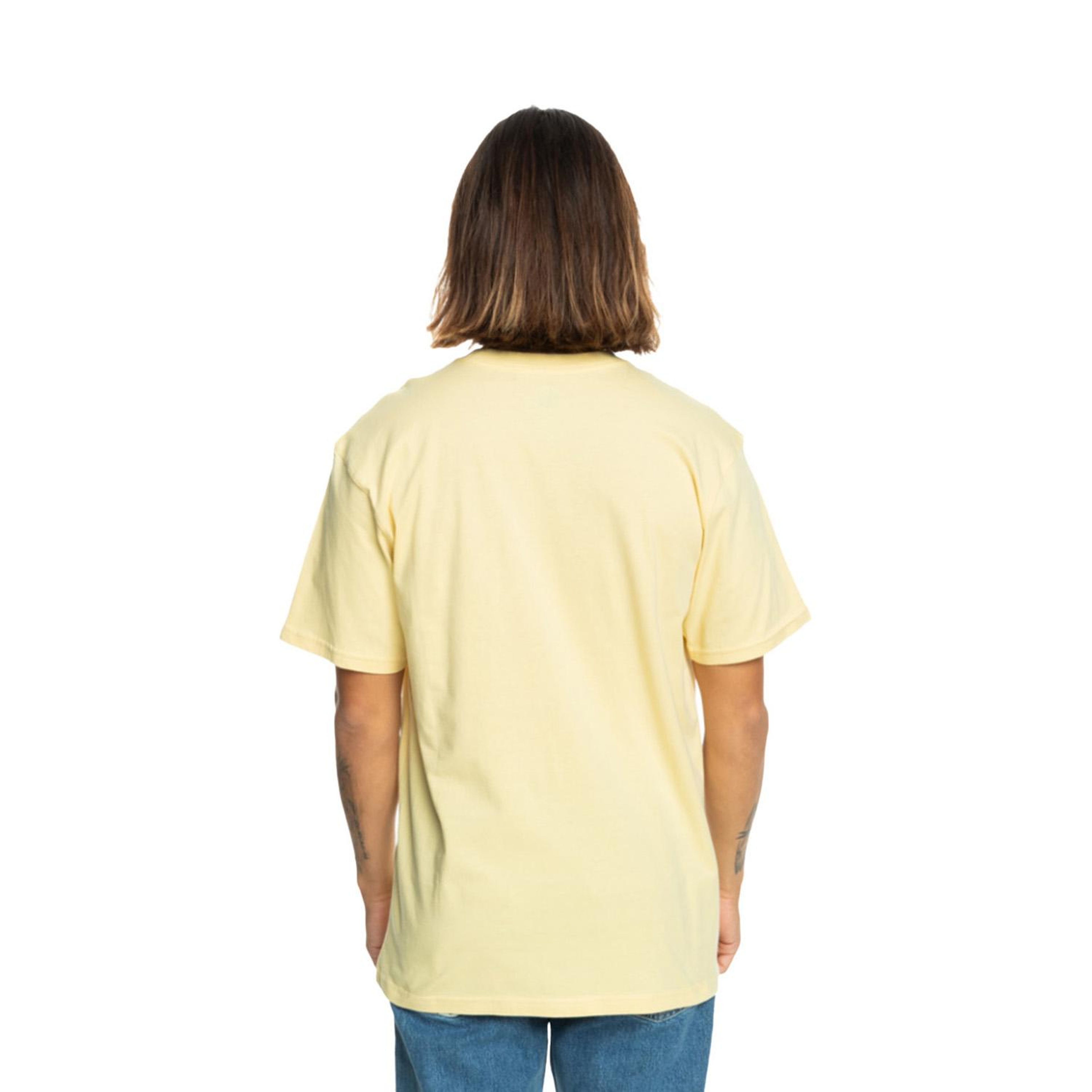 Quiksilver One Last Surf Erkek Sarı Tişört