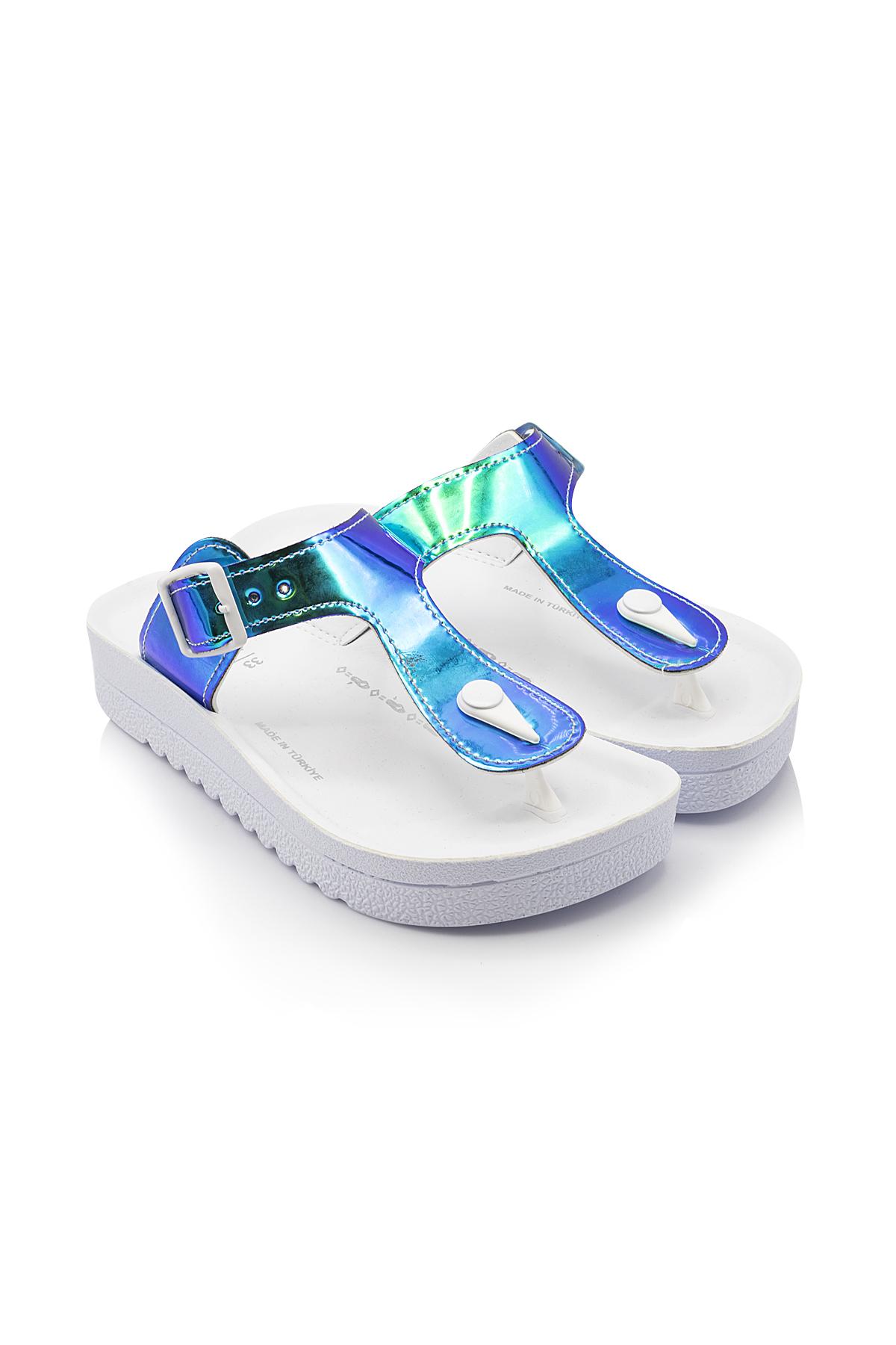 Zum Çocuk Parmak Arası Terlik Turkuaz 30/35