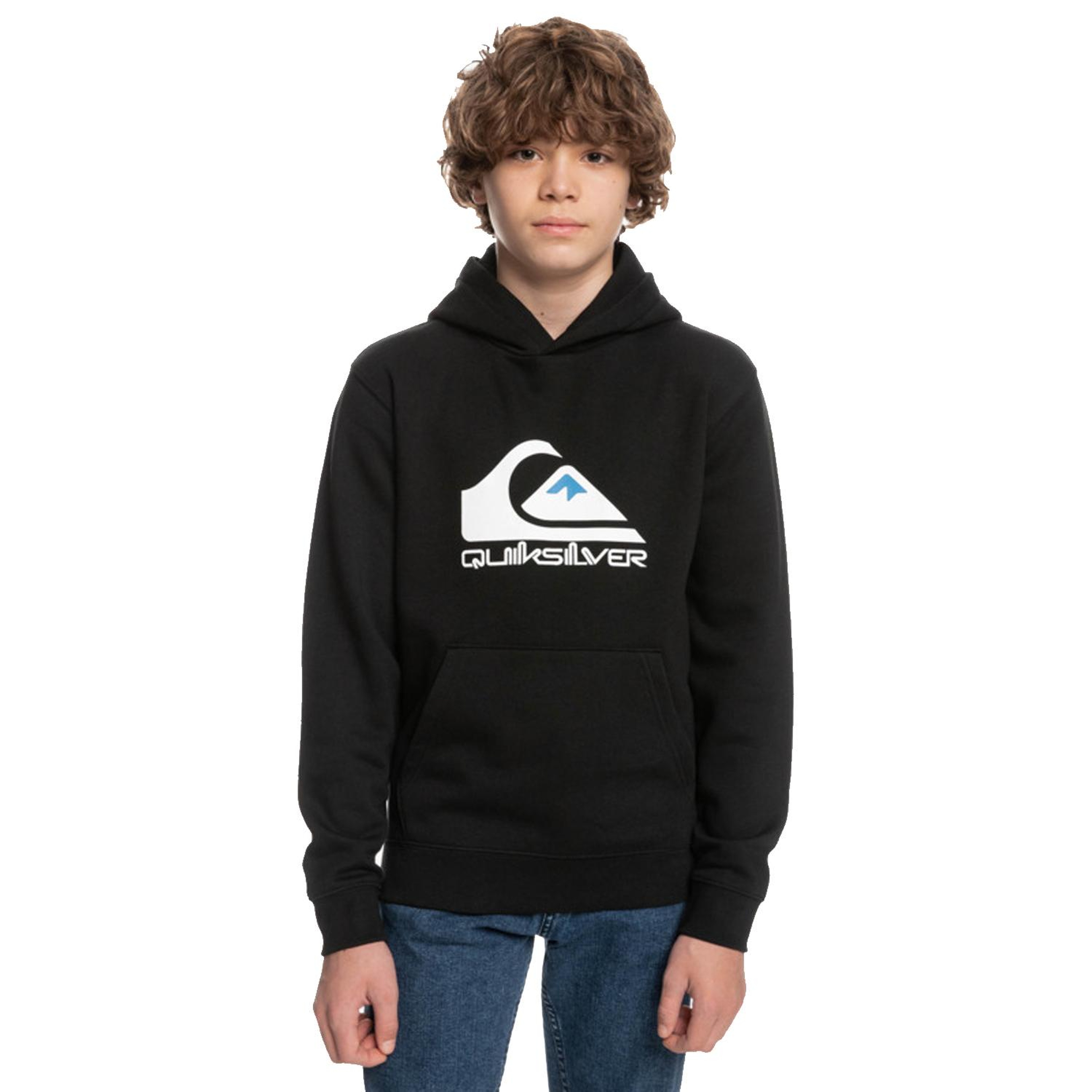 Quiksilver Big Logo Youth Erkek Çocuk Sweatshirt Siyah