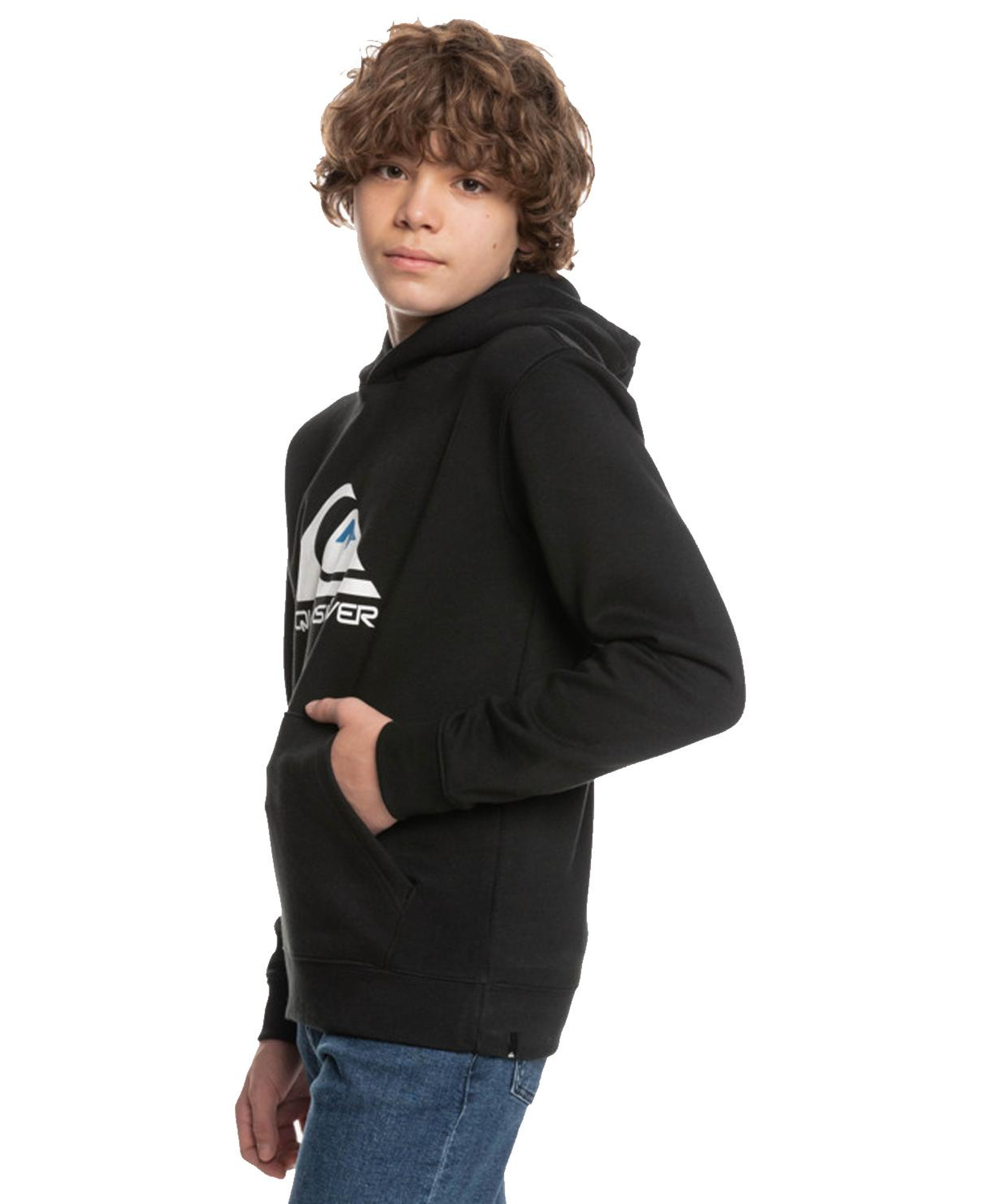 Quiksilver Big Logo Youth Erkek Çocuk Sweatshirt Siyah