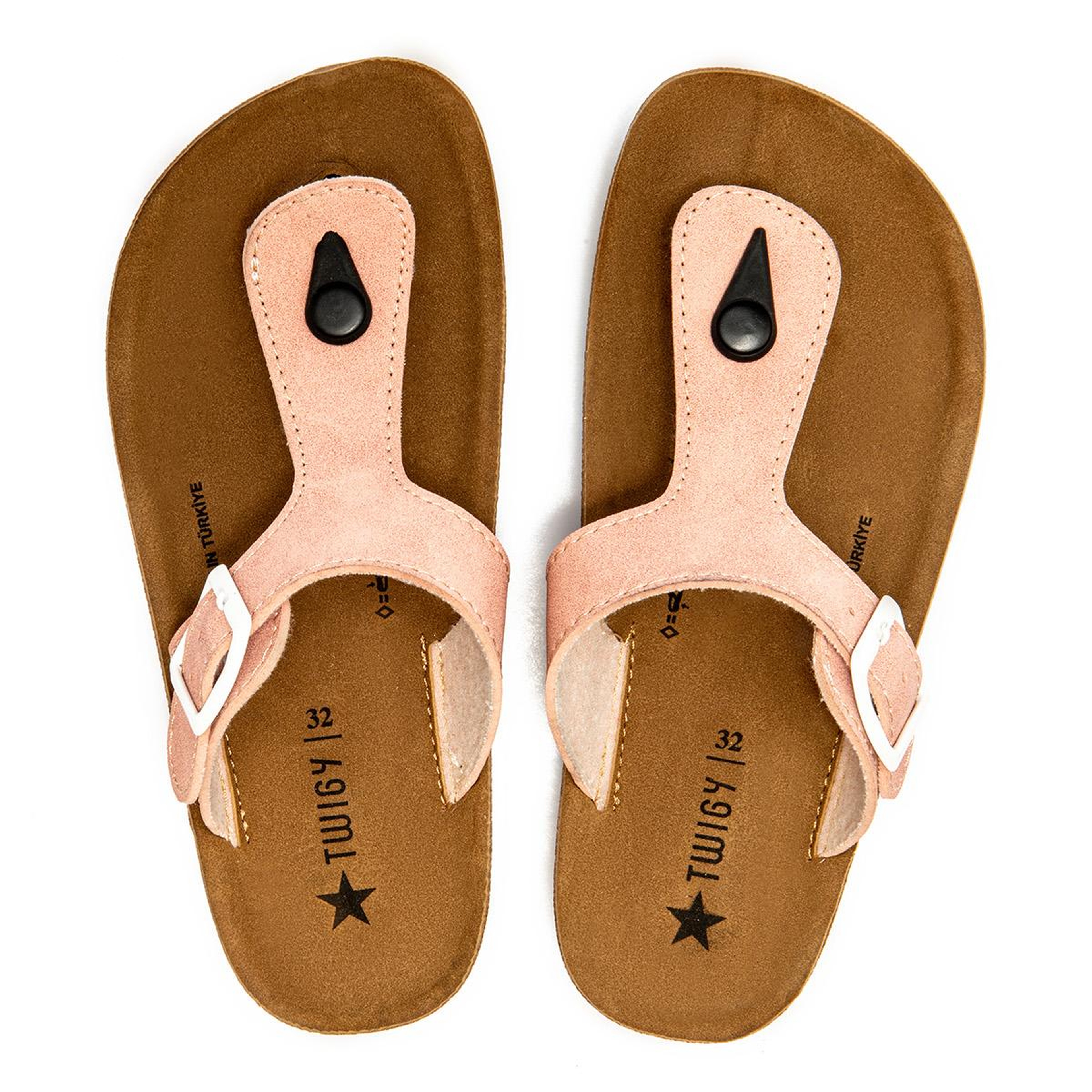 Aris Çocuk Parmak Arası Terlik Pudra 30/35