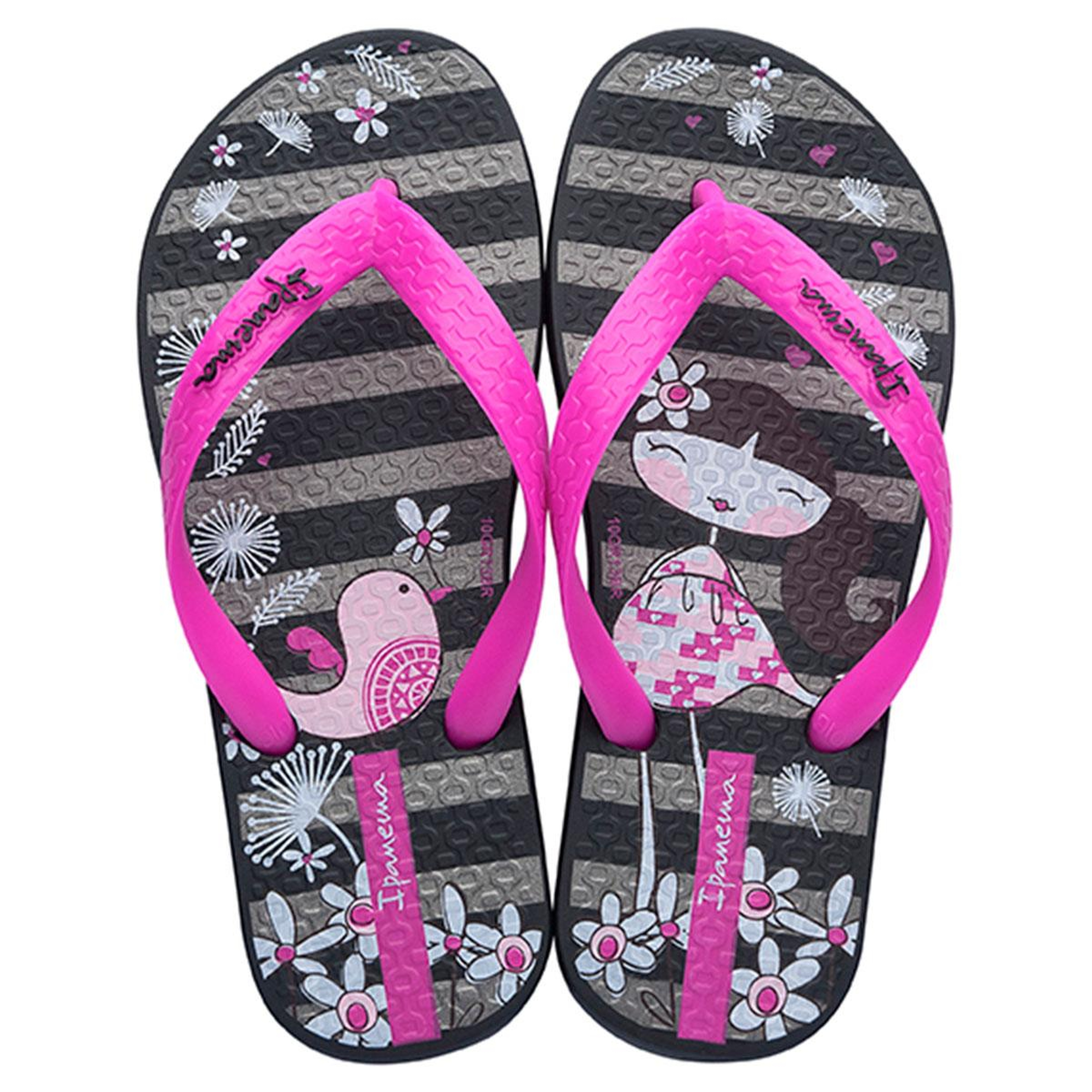 Cls IV Çocuk Parmak Arası Terlik Siyah Pembe 25/34