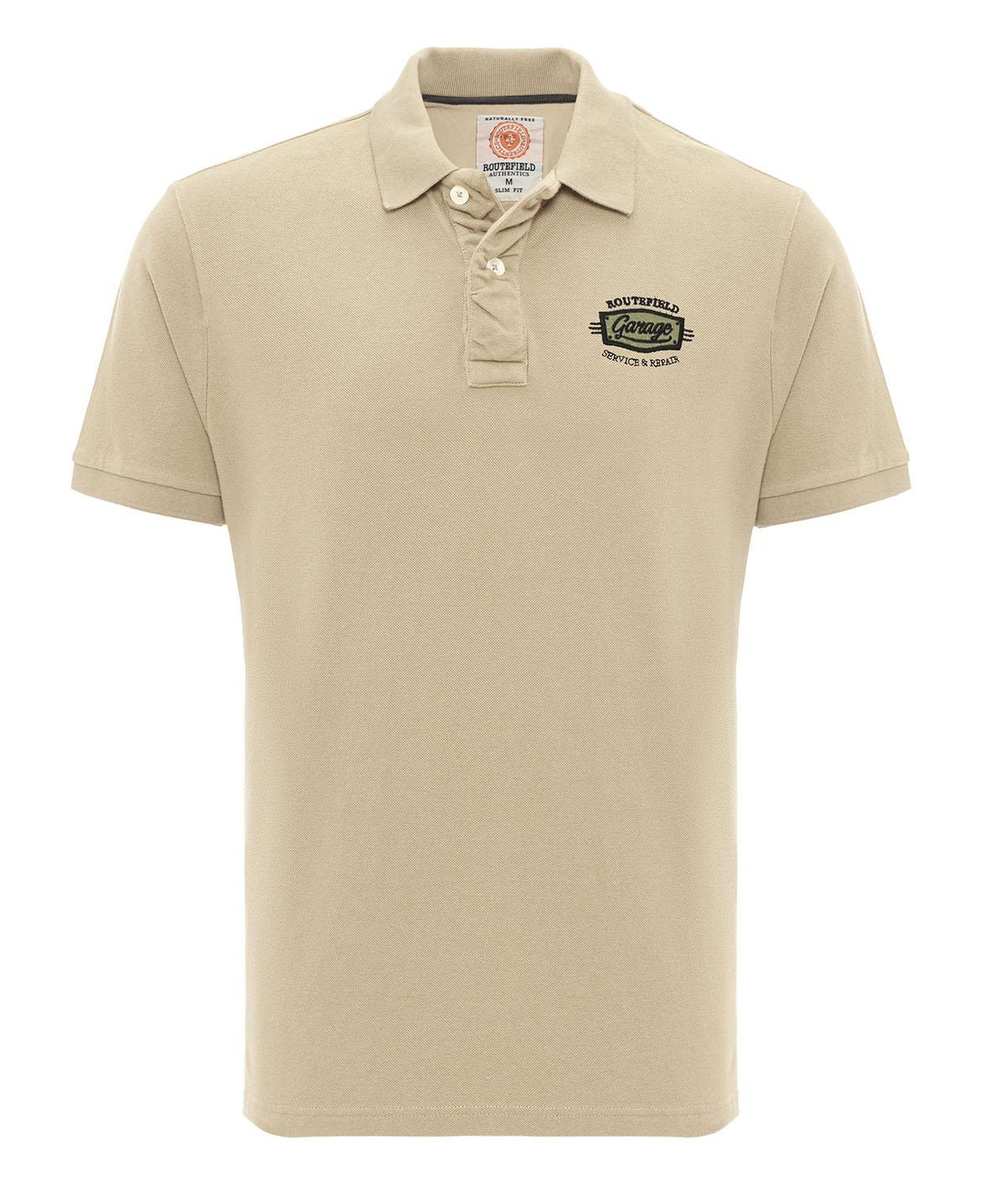 Routefield Plate Erkek Kahverengi Polo Tişört