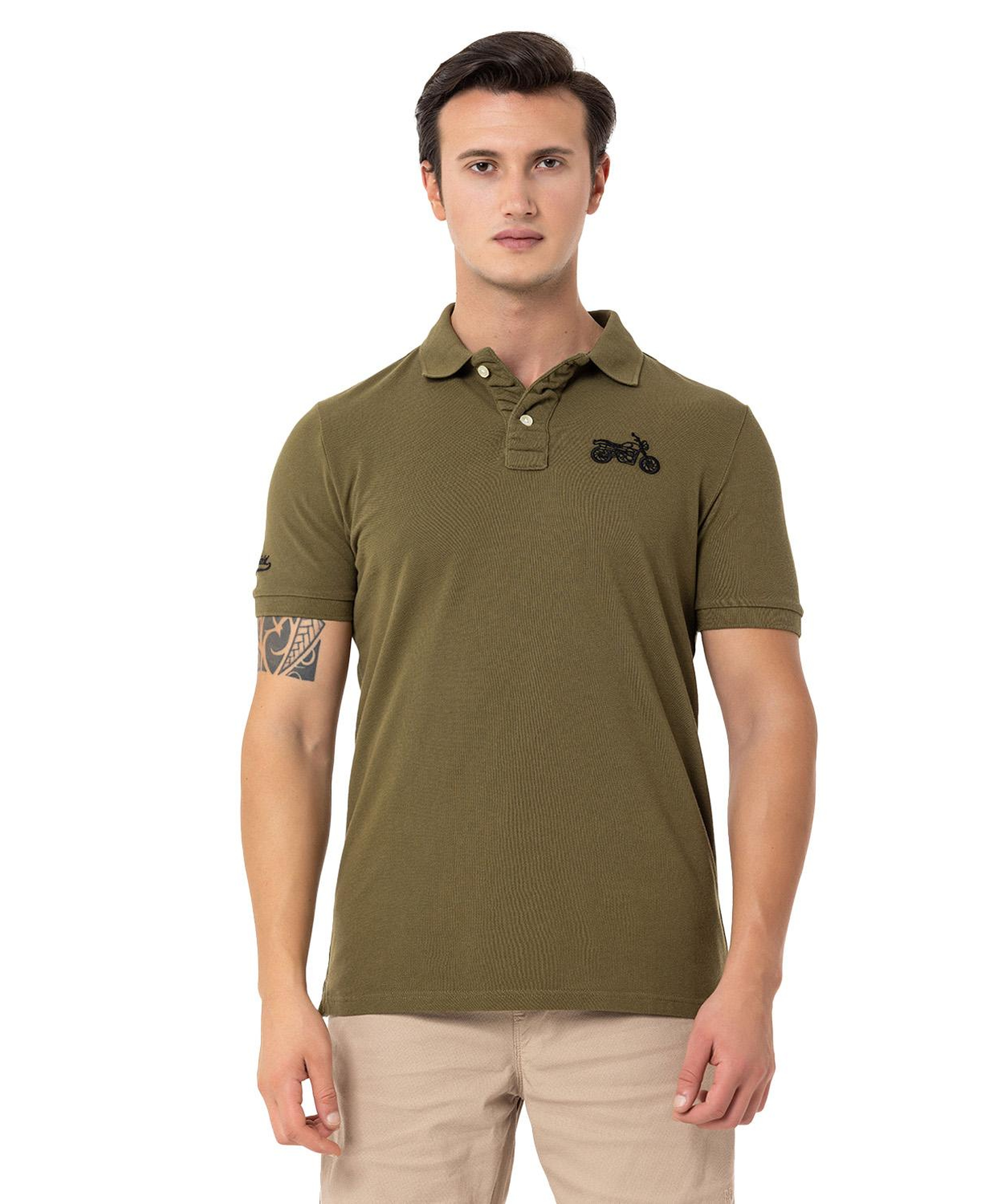 Routefield Pads Erkek Yeşil Polo Tişört