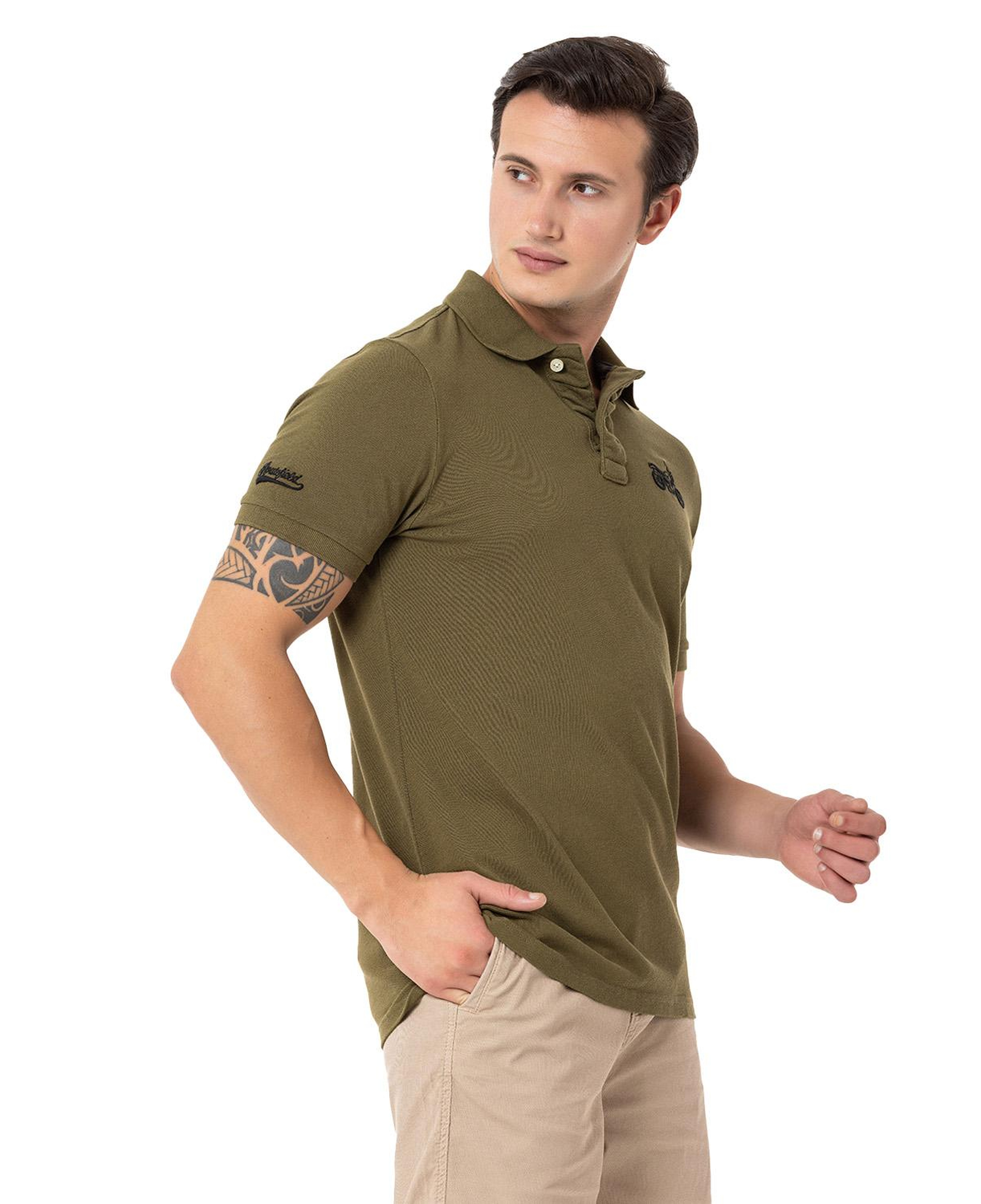 Routefield Pads Erkek Yeşil Polo Tişört