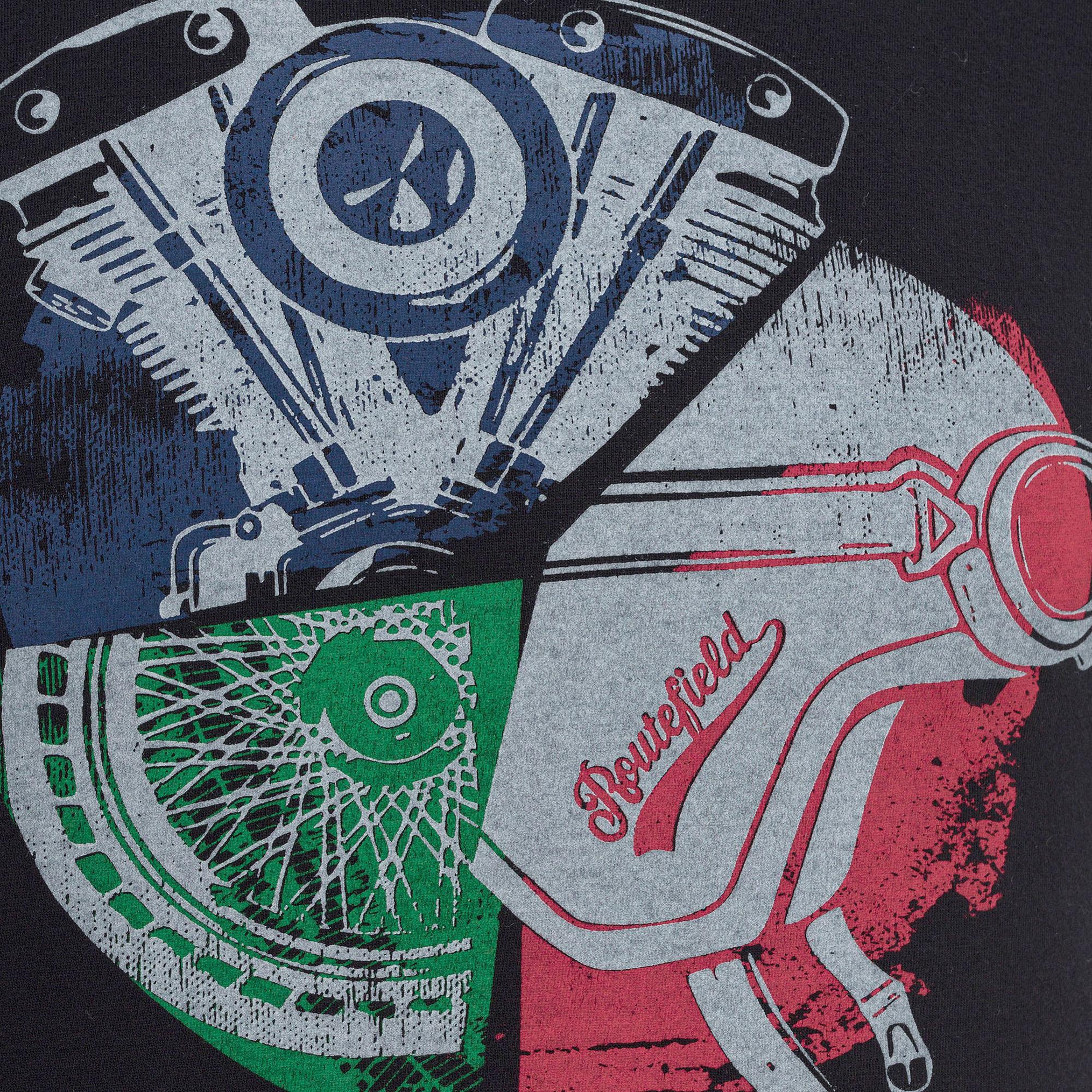 Routefield Tyre Erkek Siyah Tişört