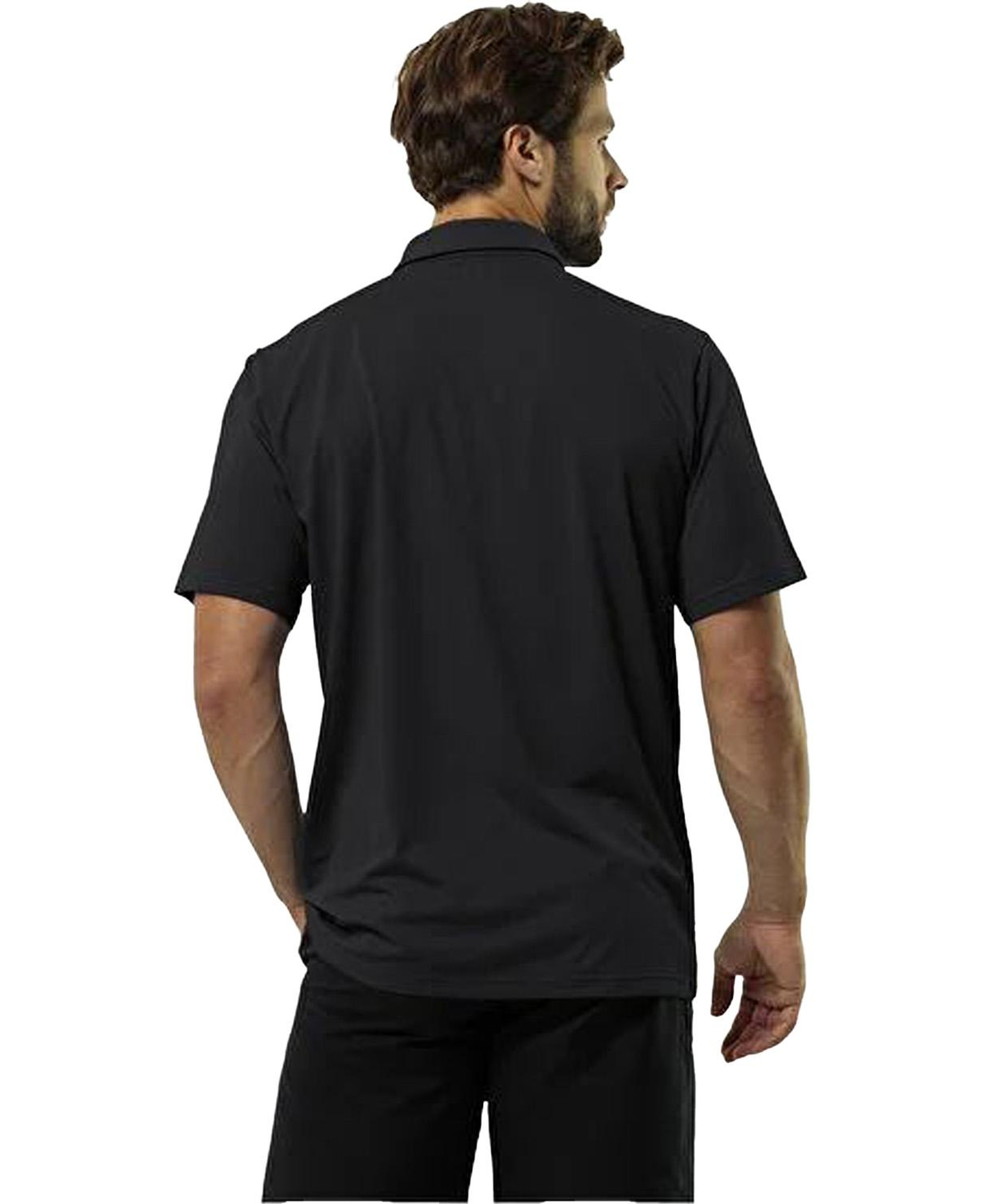 Jack Wolfskin Delgami Polo Erkek Siyah Polo Tişört