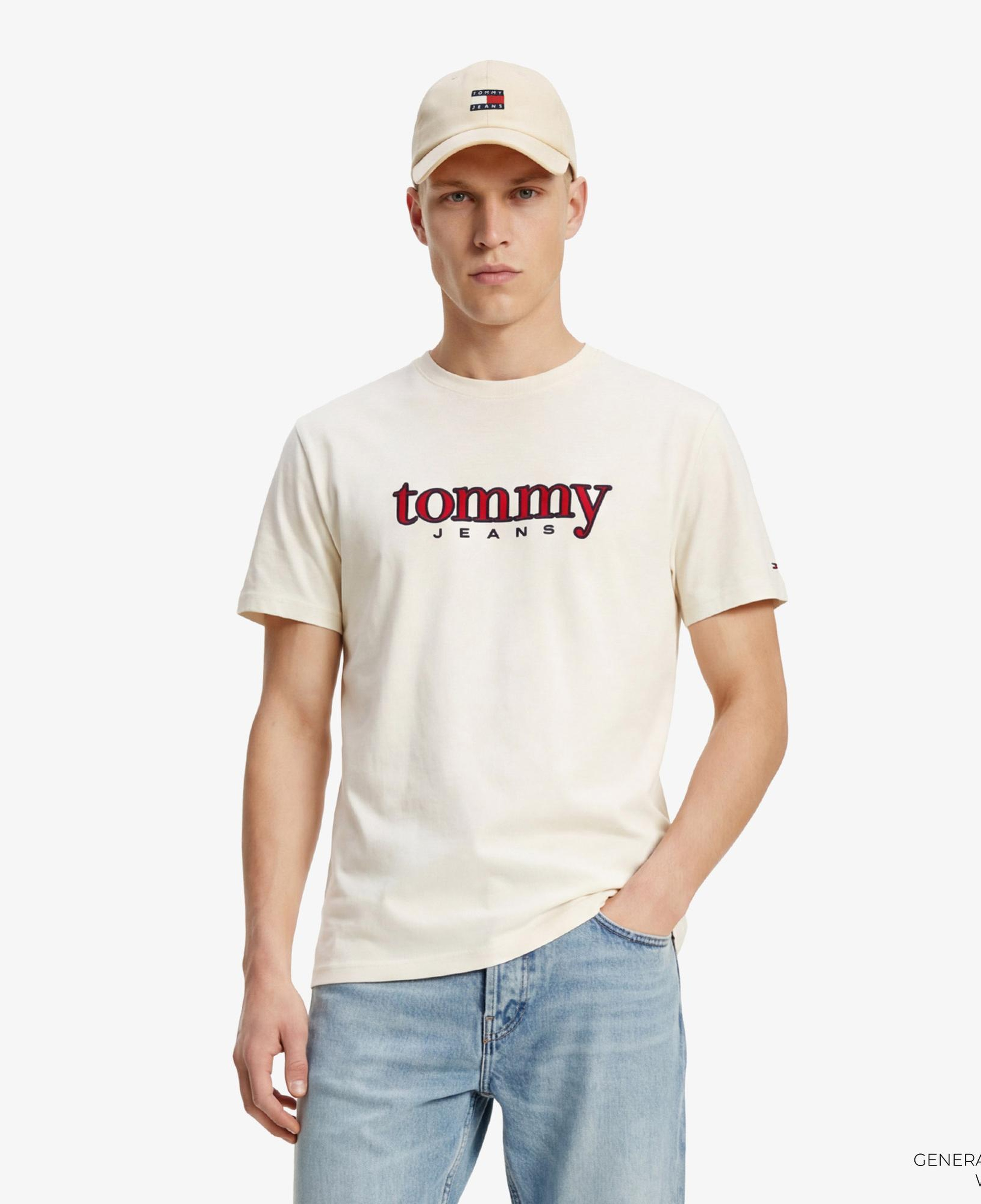 Tommy Hilfiger Dna Graphics Erkek Beyaz T-Shirt