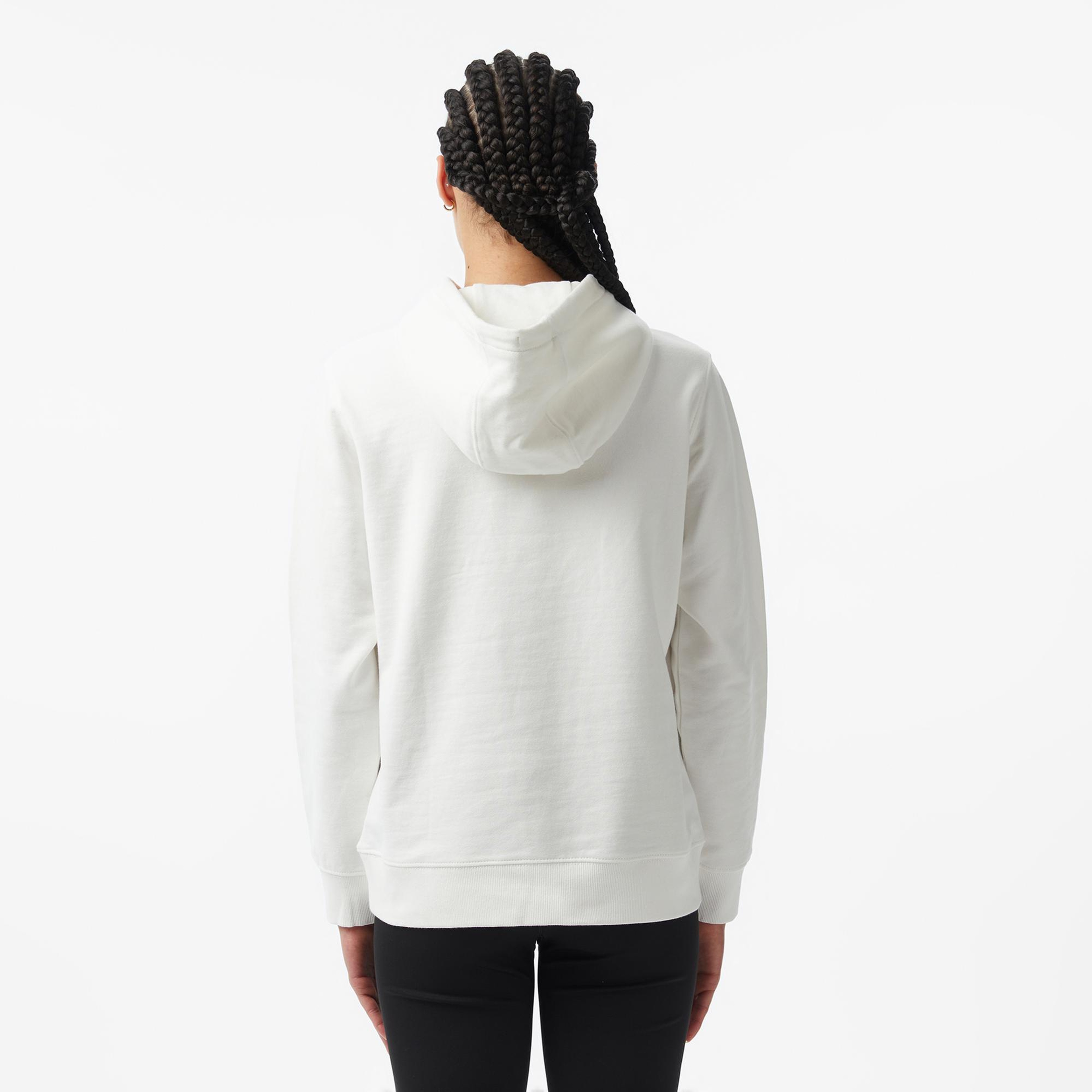 Tommy Hilfiger Essential Logo Kadın Beyaz Hoodie