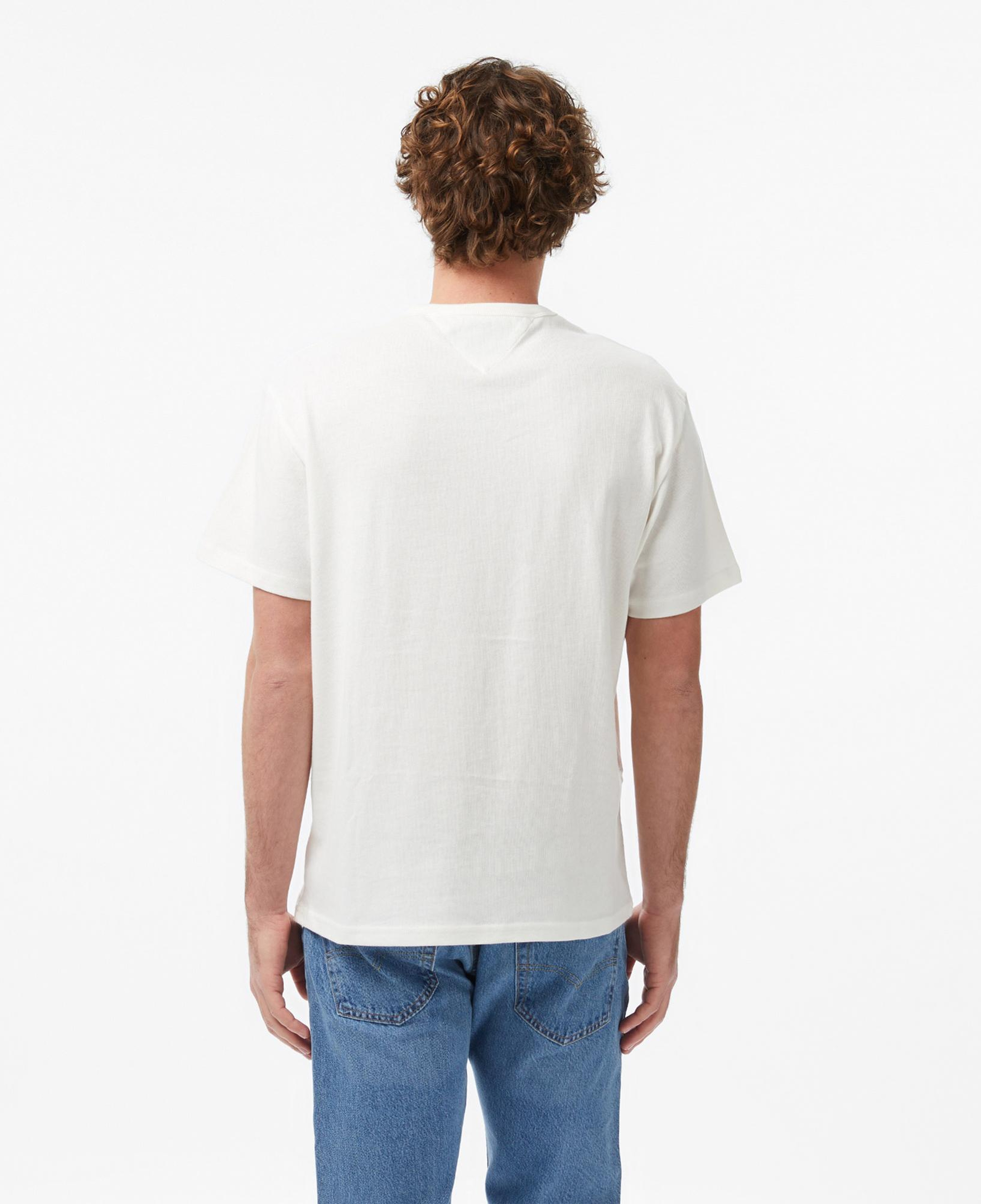 Tommy Hilfiger Linear Erkek Beyaz T-Shirt